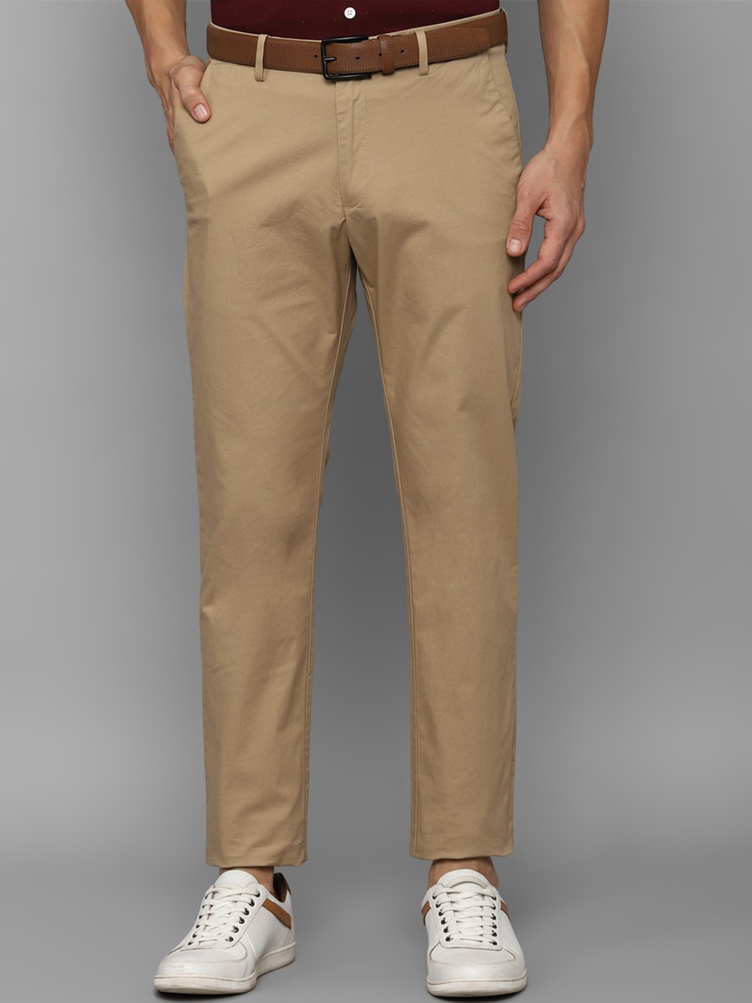 

Allen Solly Men Regular Trousers, Khaki