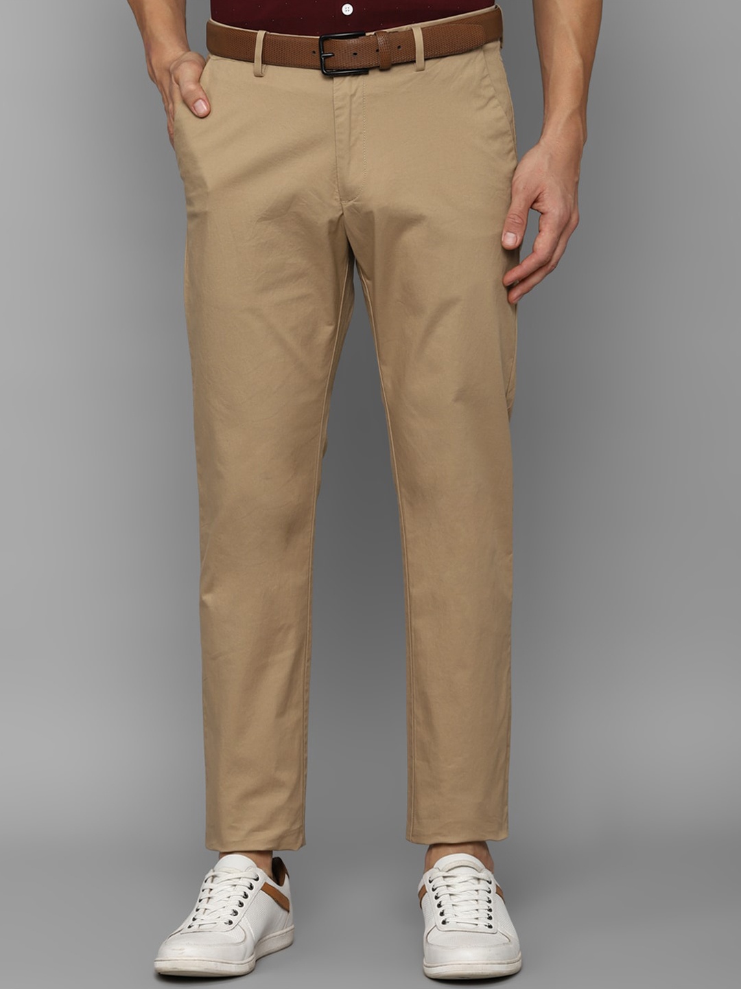 

Allen Solly Men Regular Trousers, Khaki