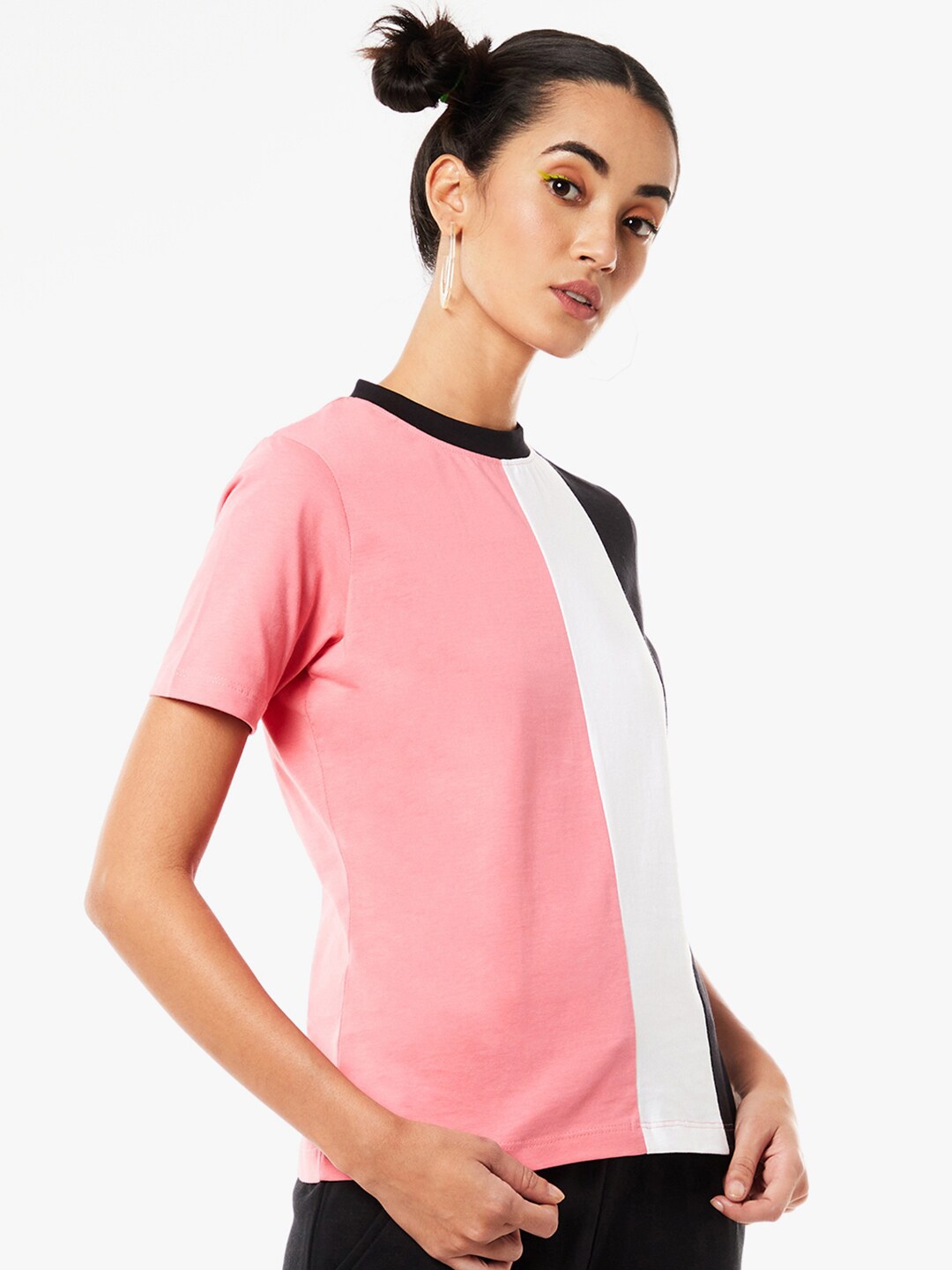 

Bewakoof Women Henley Neck T-shirt, White