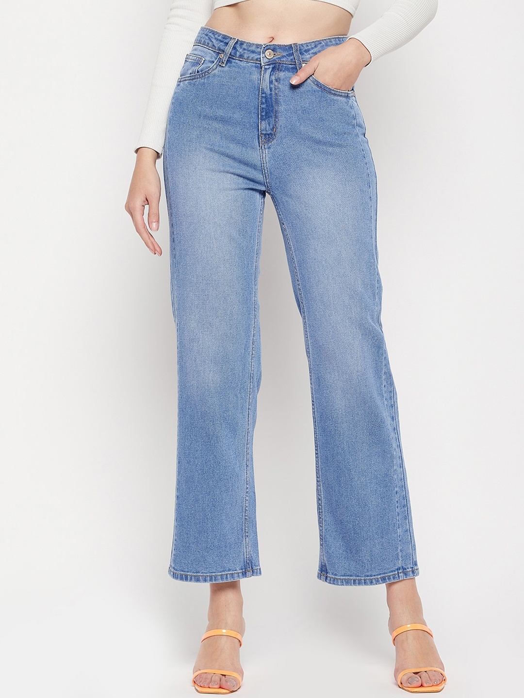 

Madame Women Light Fade Jeans, Navy blue