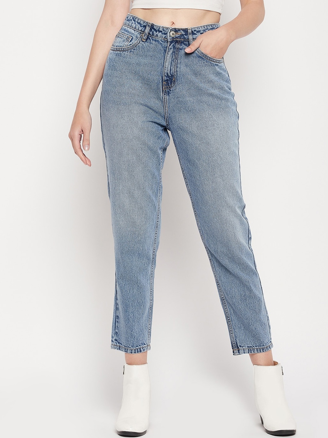 

Madame Women Heavy Fade Jeans, Navy blue