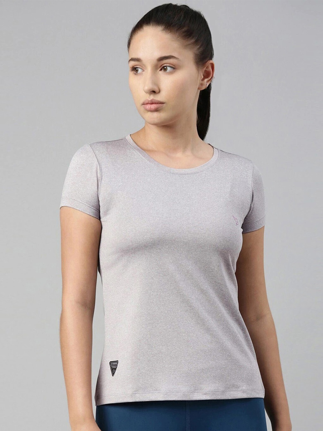 

TWIN BIRDS Women Slim Fit T-shirt, Grey