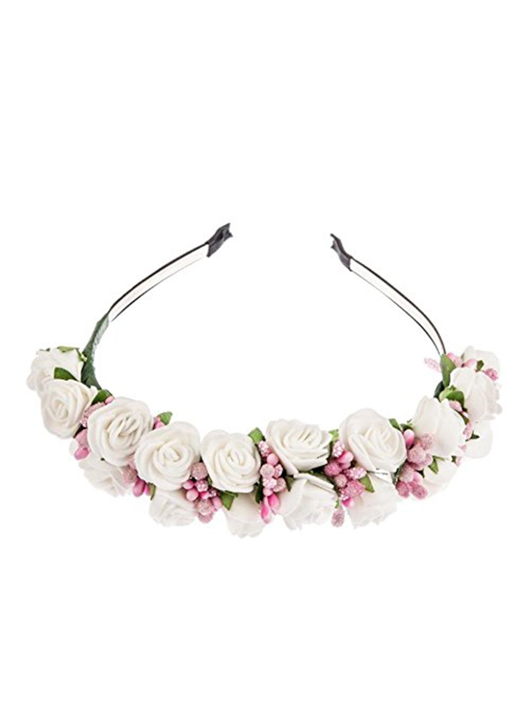

Sanjog Women Floral Embellished Hairband, White