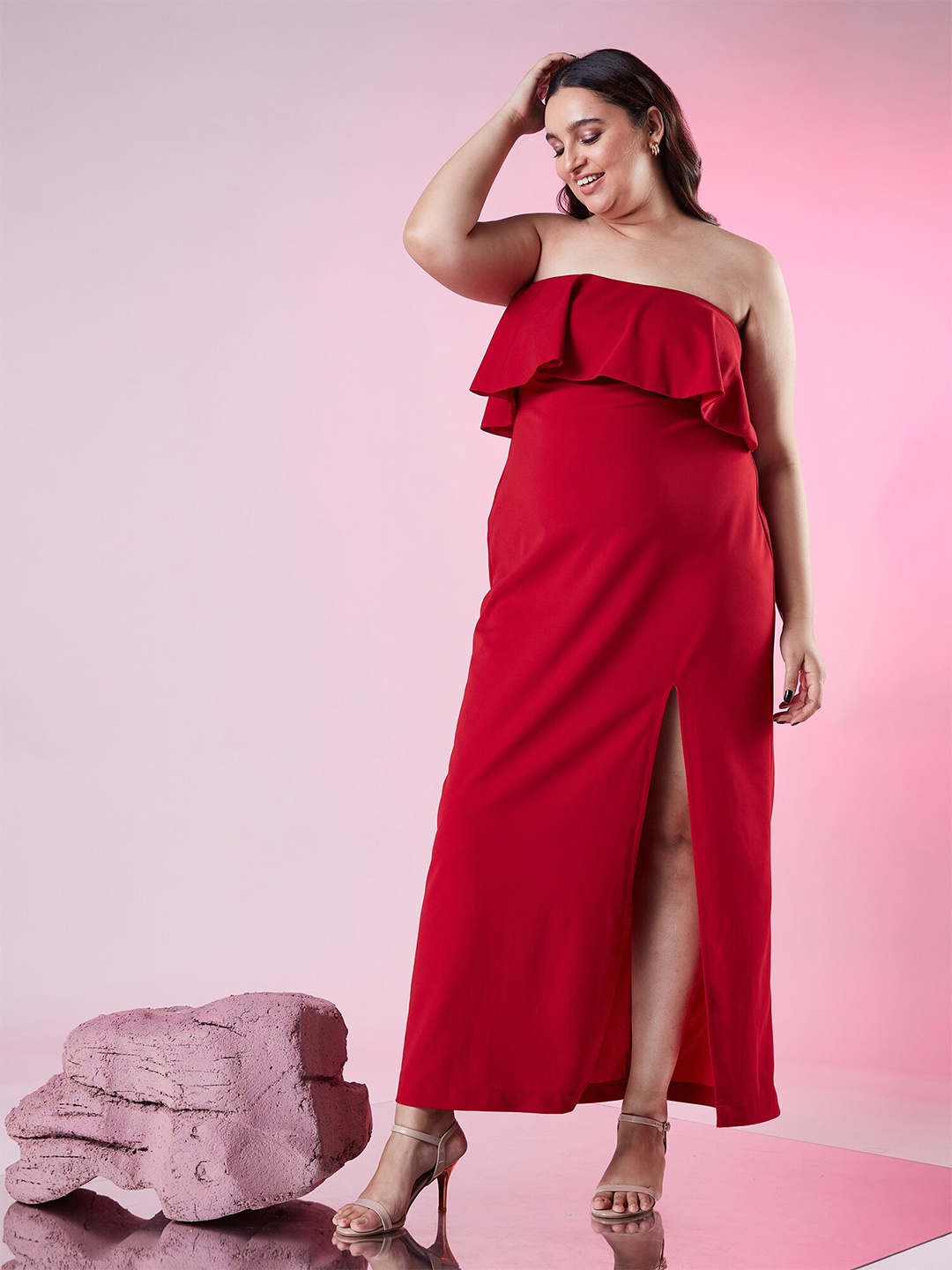 

20Dresses Off-Shoulder Maxi Dress, Red