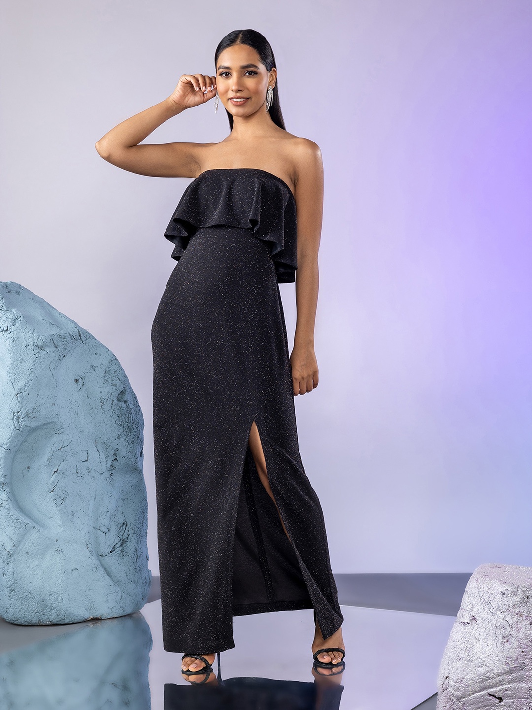 

20Dresses Off-Shoulder Maxi Dress, Black