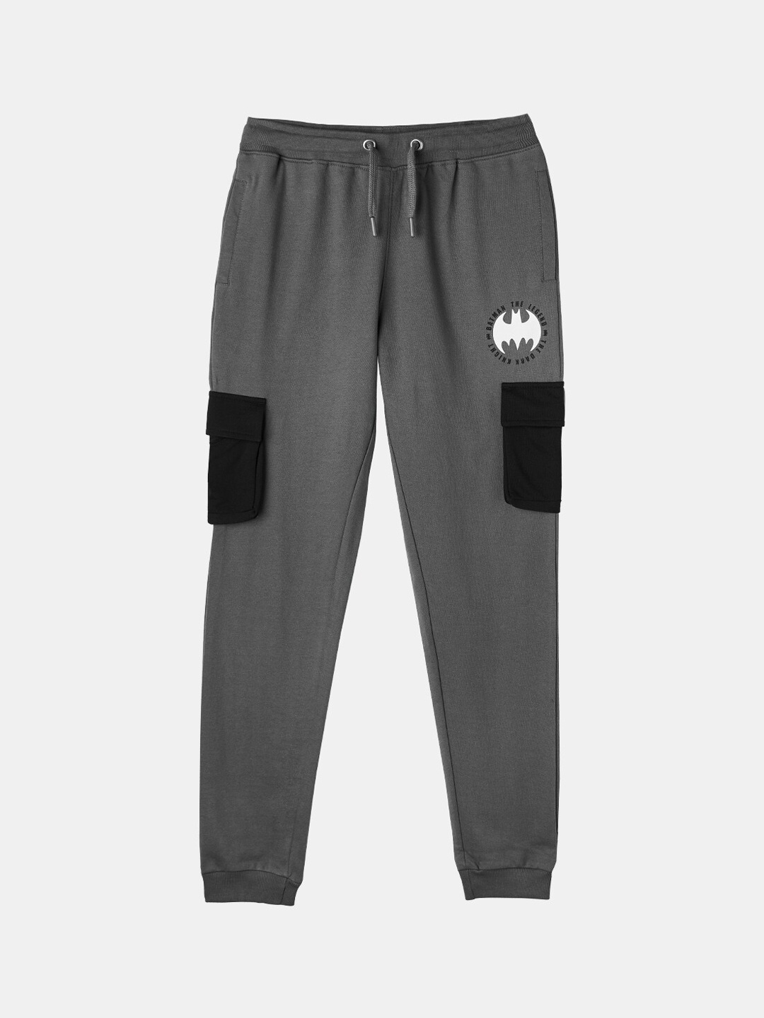 

The Souled Store Boys Batman Mid-Rise Pure Cotton Joggers, Charcoal