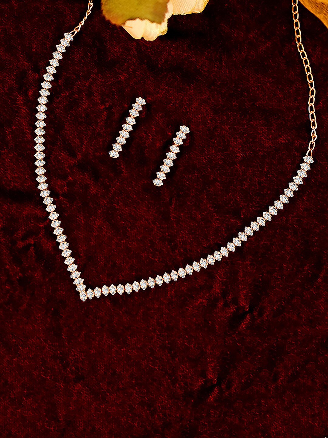 

Alamod Gold-Plated AD-Studded Jewellery Set