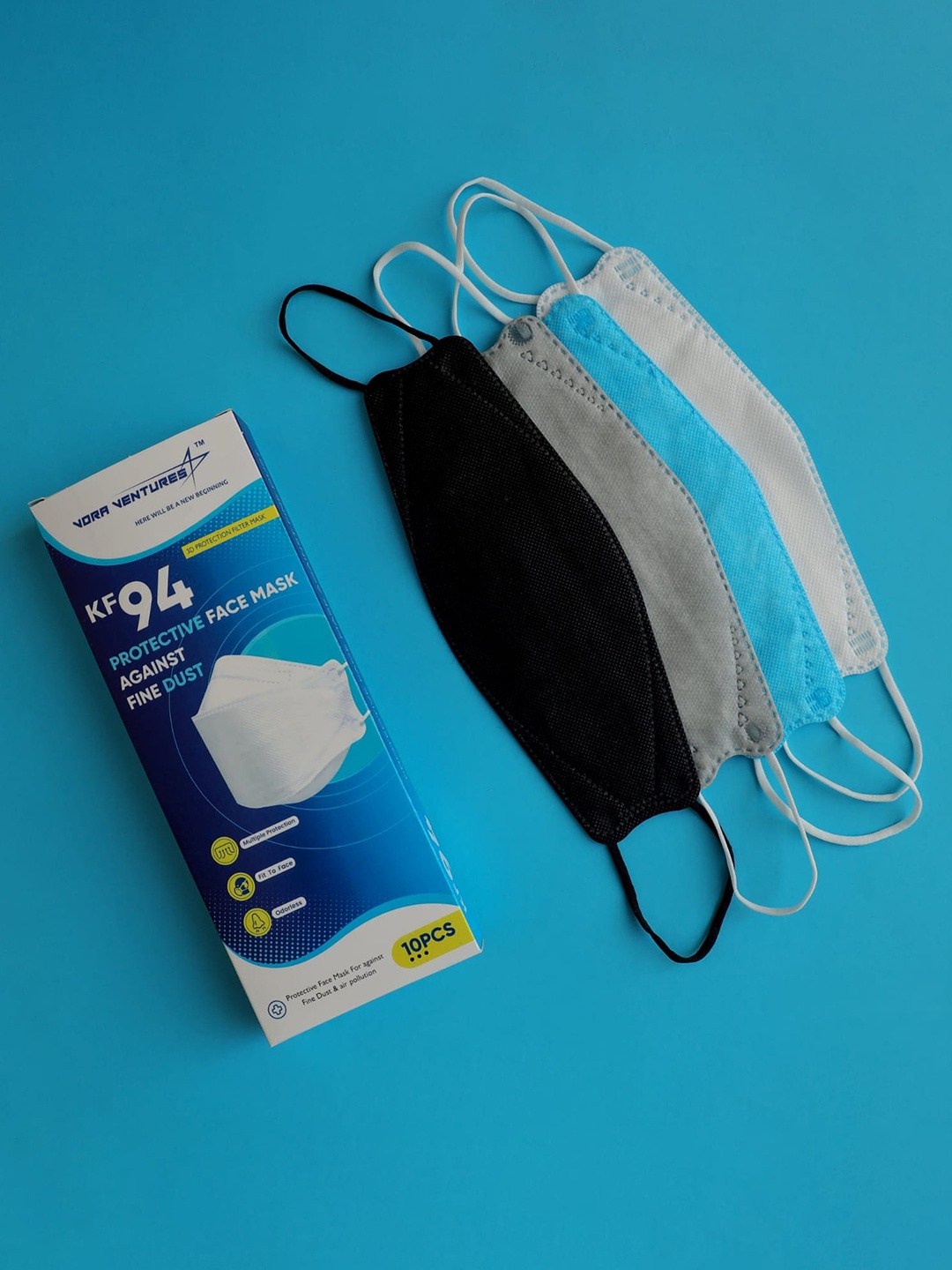 

Jinax Pack of 40 KF 94 Reusable Protective Outdoor Mask, White