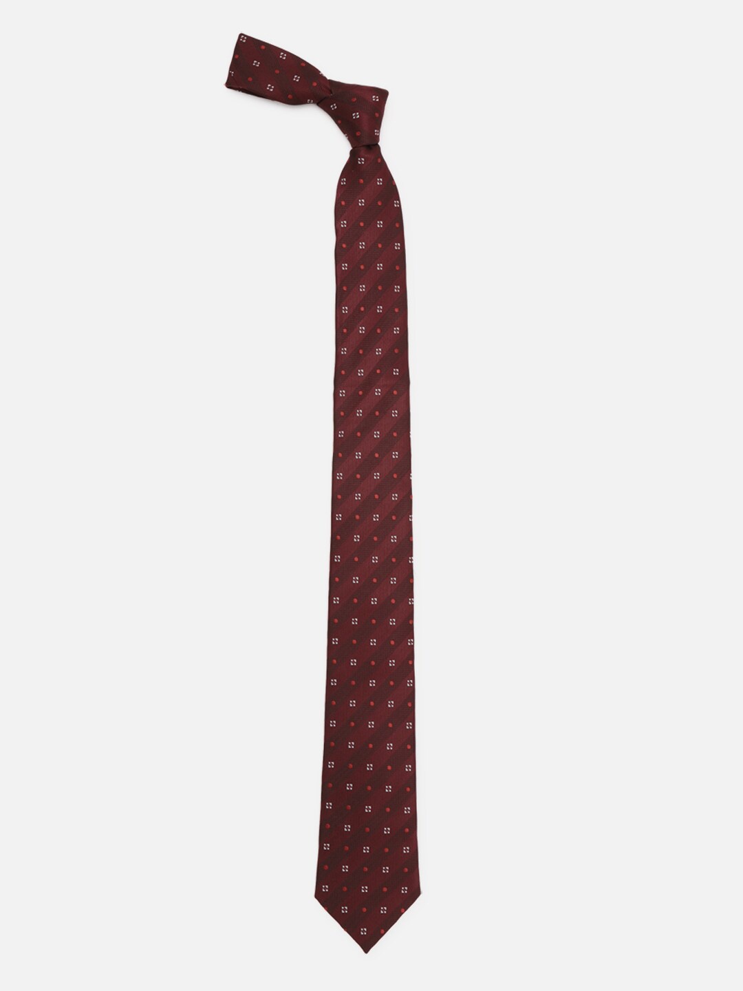 

Allen Solly Men Woven Design Broad Tie, Maroon