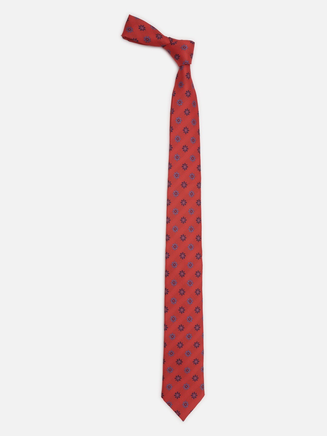 

Allen Solly Men Woven Design Broad Tie, Red