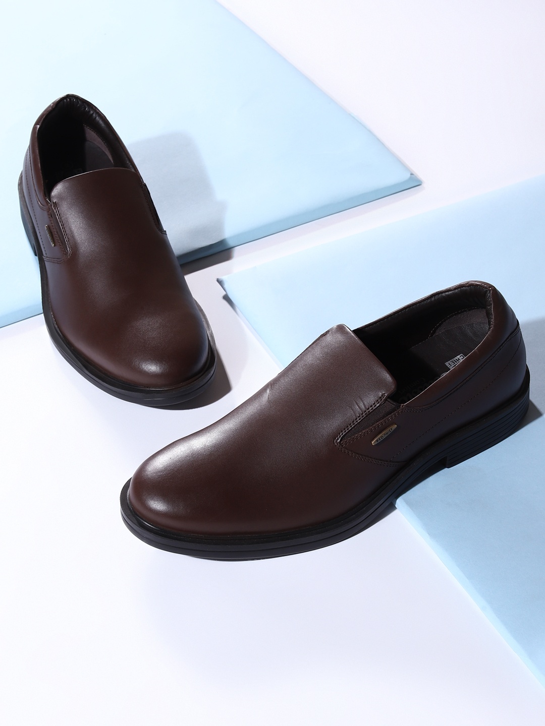 

Red Chief Men Leather Formal Slip-On Shoes, Brown