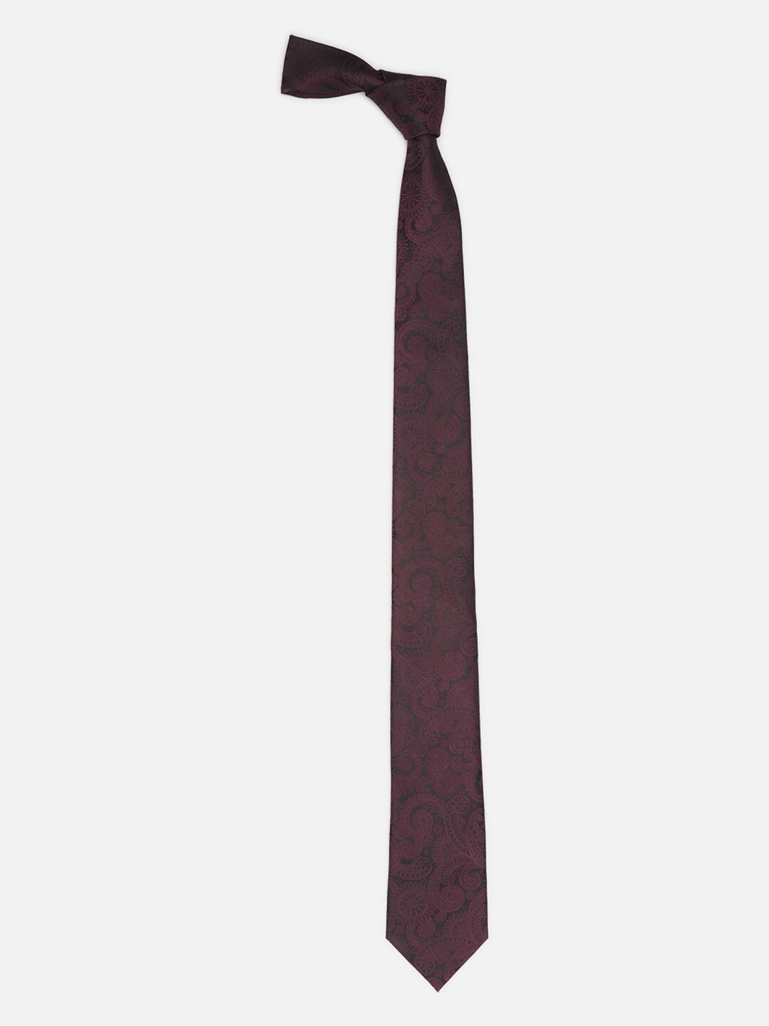 

Van Heusen Men Printed Formal Skinny Tie, Maroon