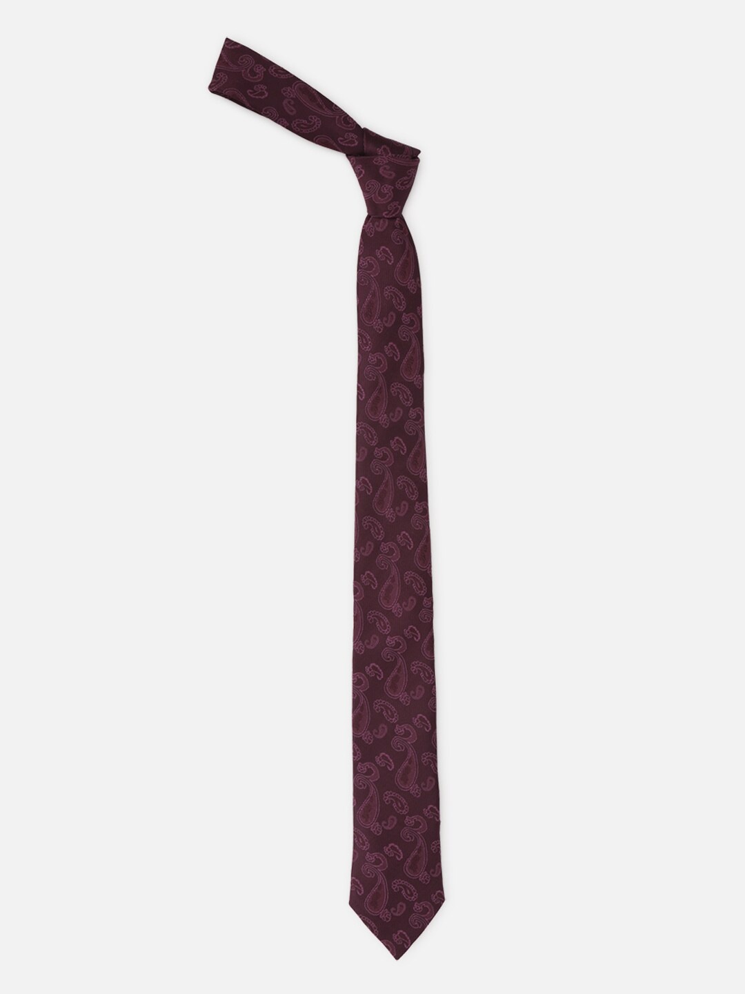 

Van Heusen Men Printed Skinny Tie, Maroon