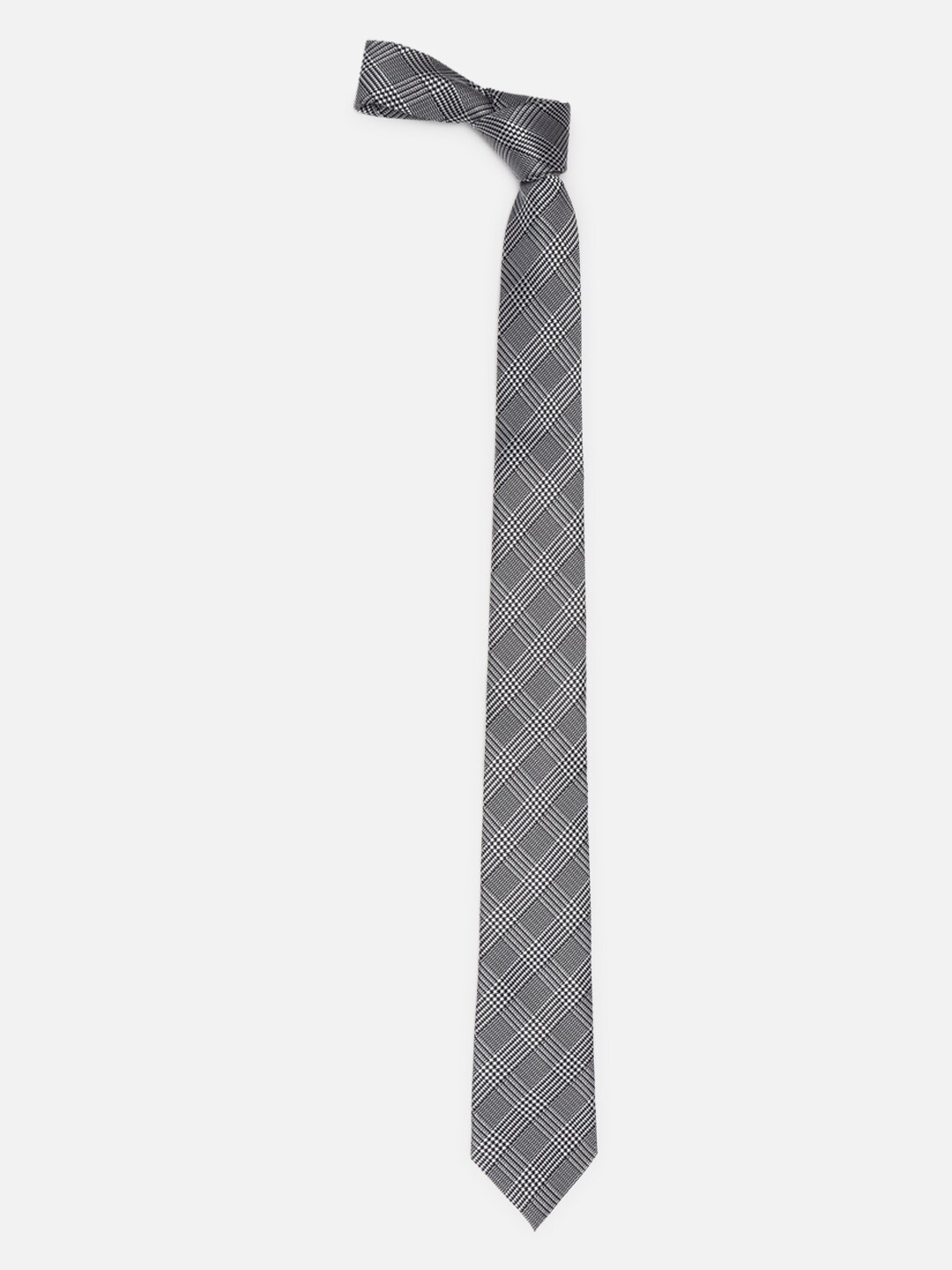 

Van Heusen Men Checked Broad Tie, Grey