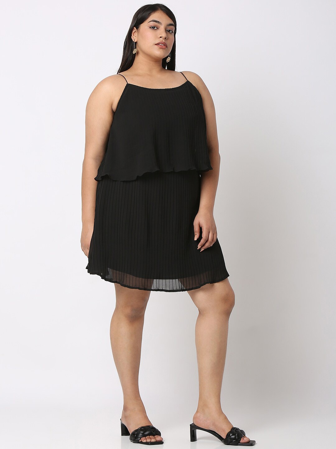 

Curves by MISH Plus Size A-Line Dress, Black