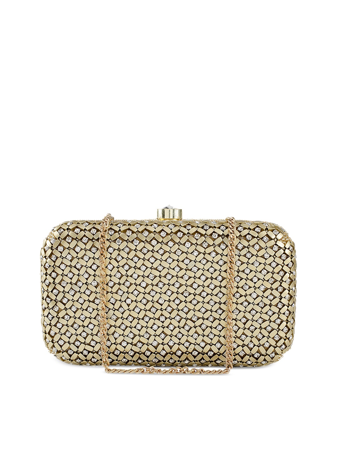 

Tarini Nirula Gold-Toned Embellished Box Clutch