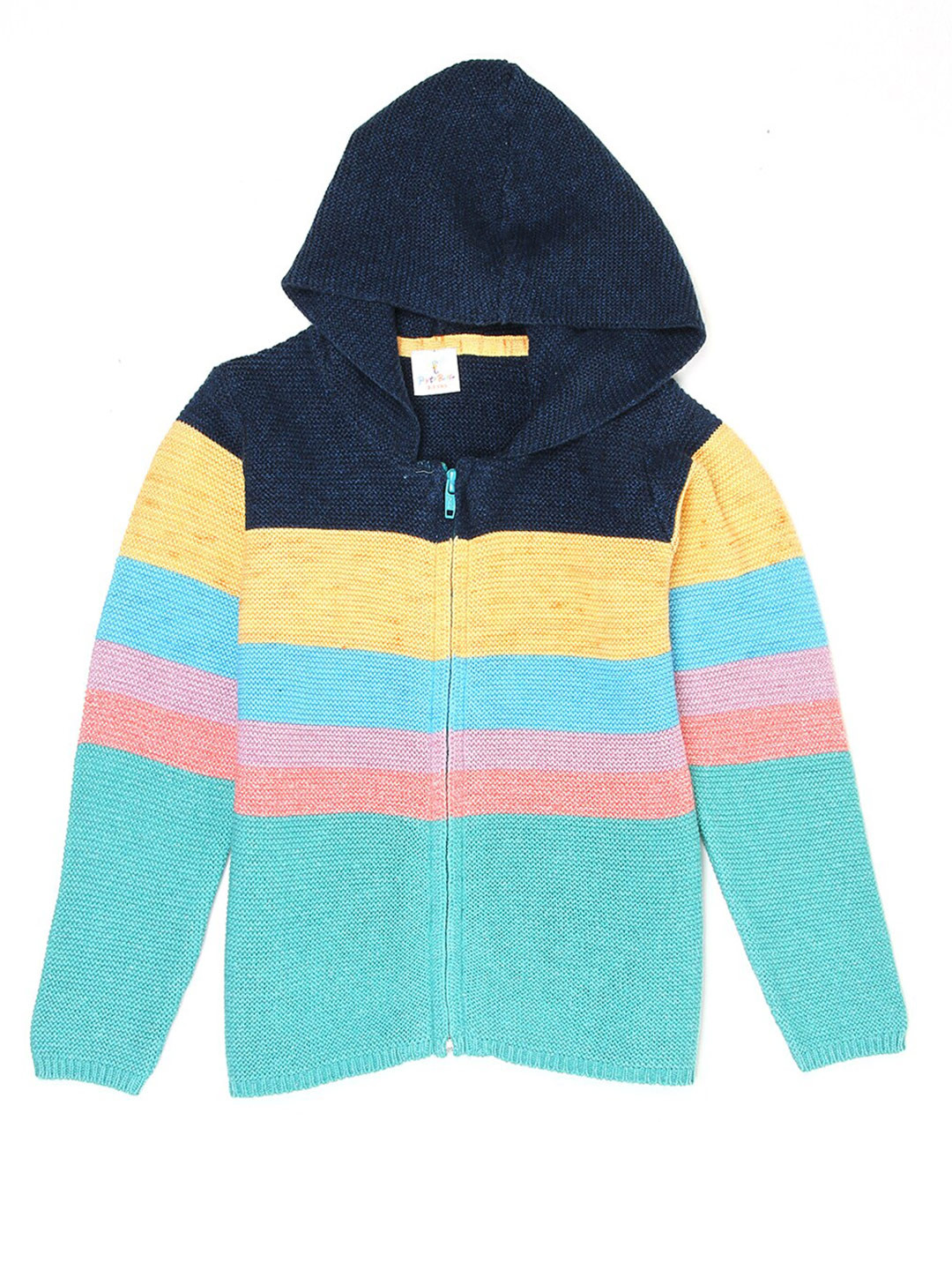 

PORTOBELLO Boys Colourblocked Cardigan, Blue