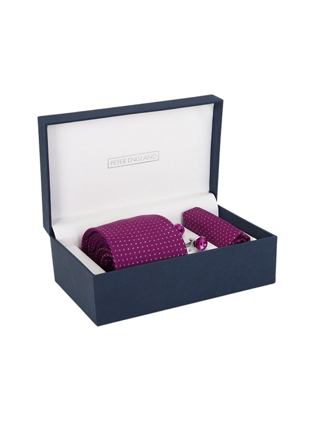 

Peter England Men Accessory Gift Set, Purple