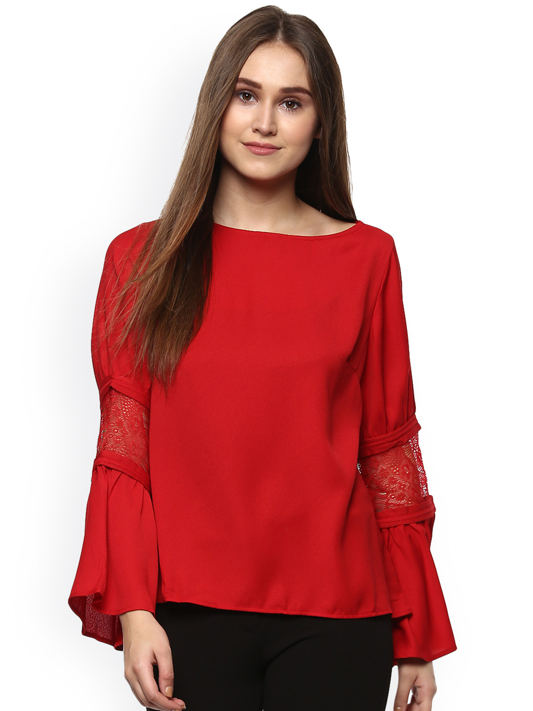 

Kazo Women Red Solid Top