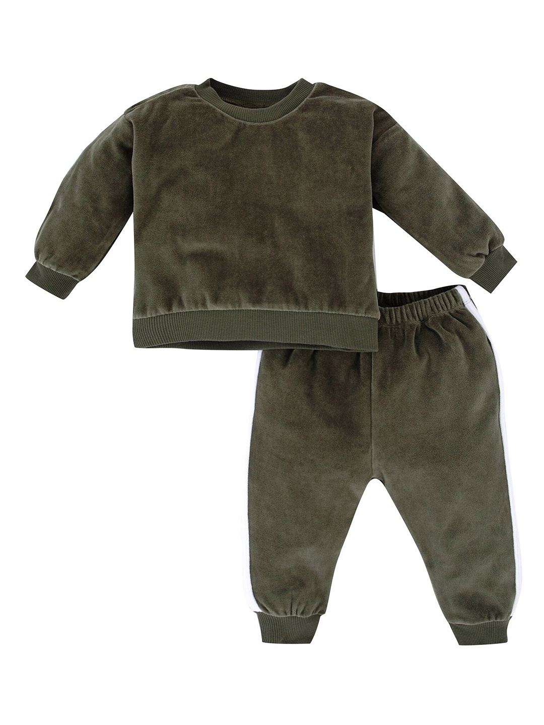 

DeFacto Infant Boys Long Sleeves T-shirt with Trousers, Olive