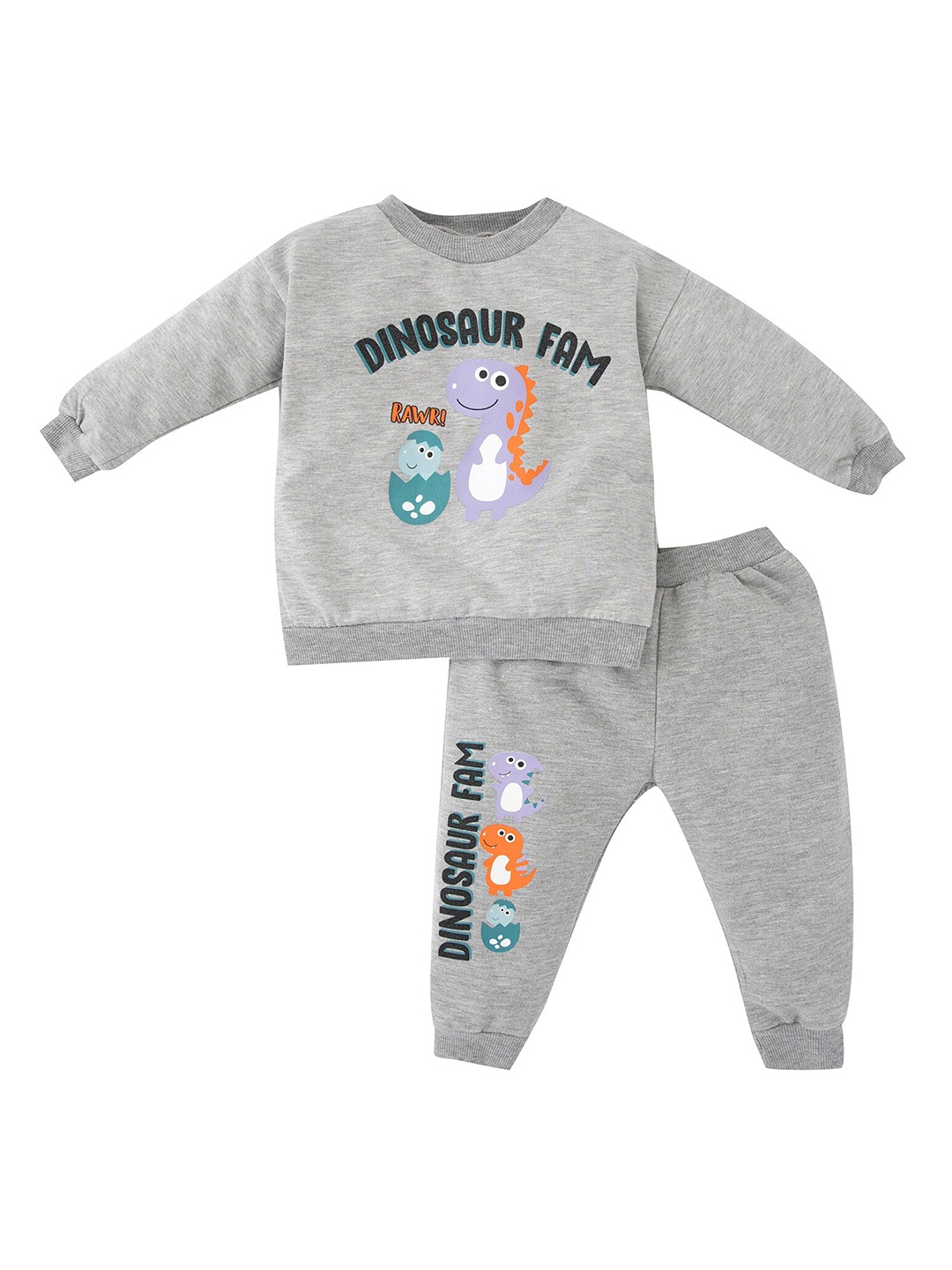 

DeFacto Infants Printed T-shirt With Trousers, Grey