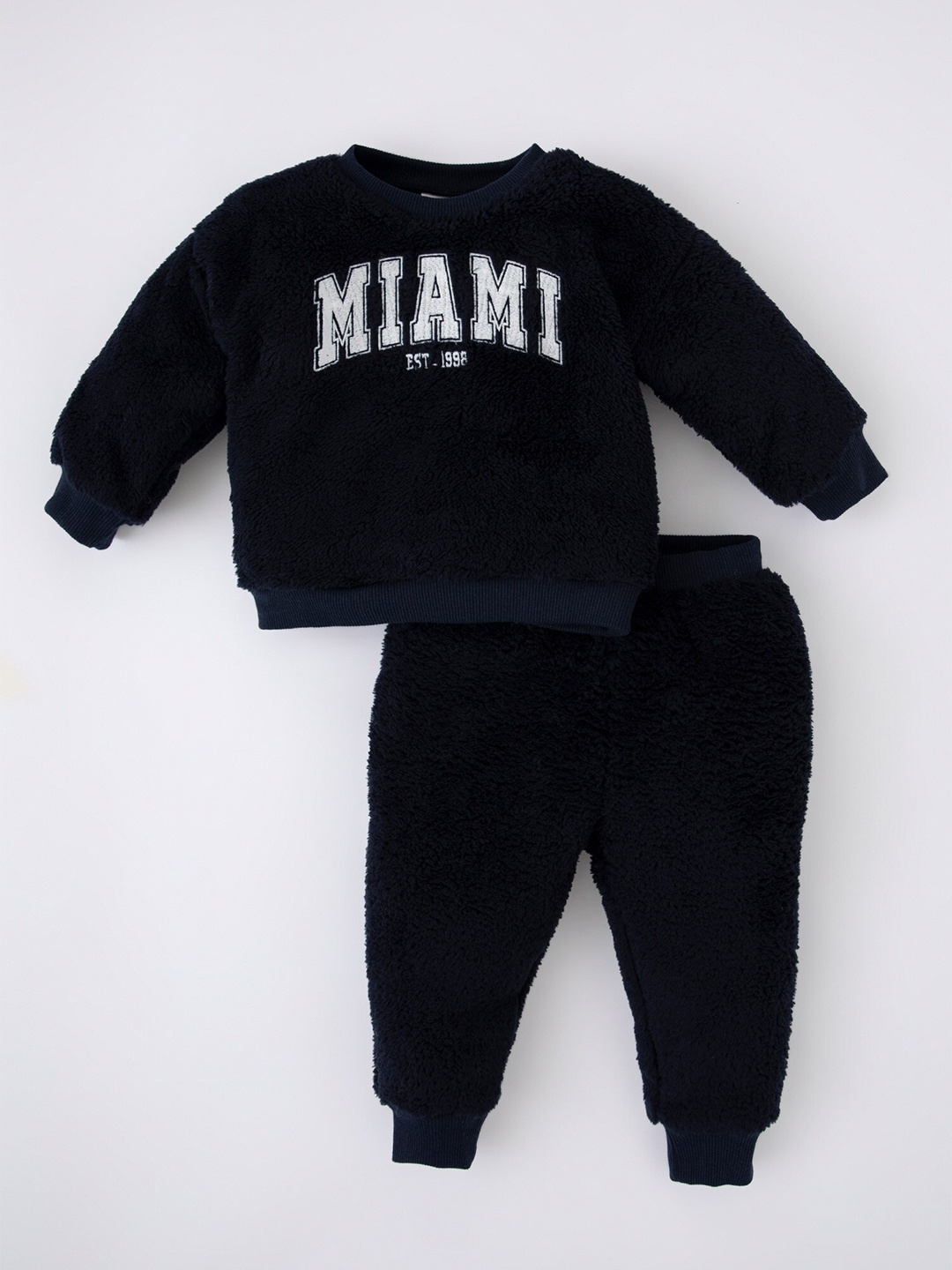 

DeFacto Boys Printed Sweatshirt With Joggers, Black