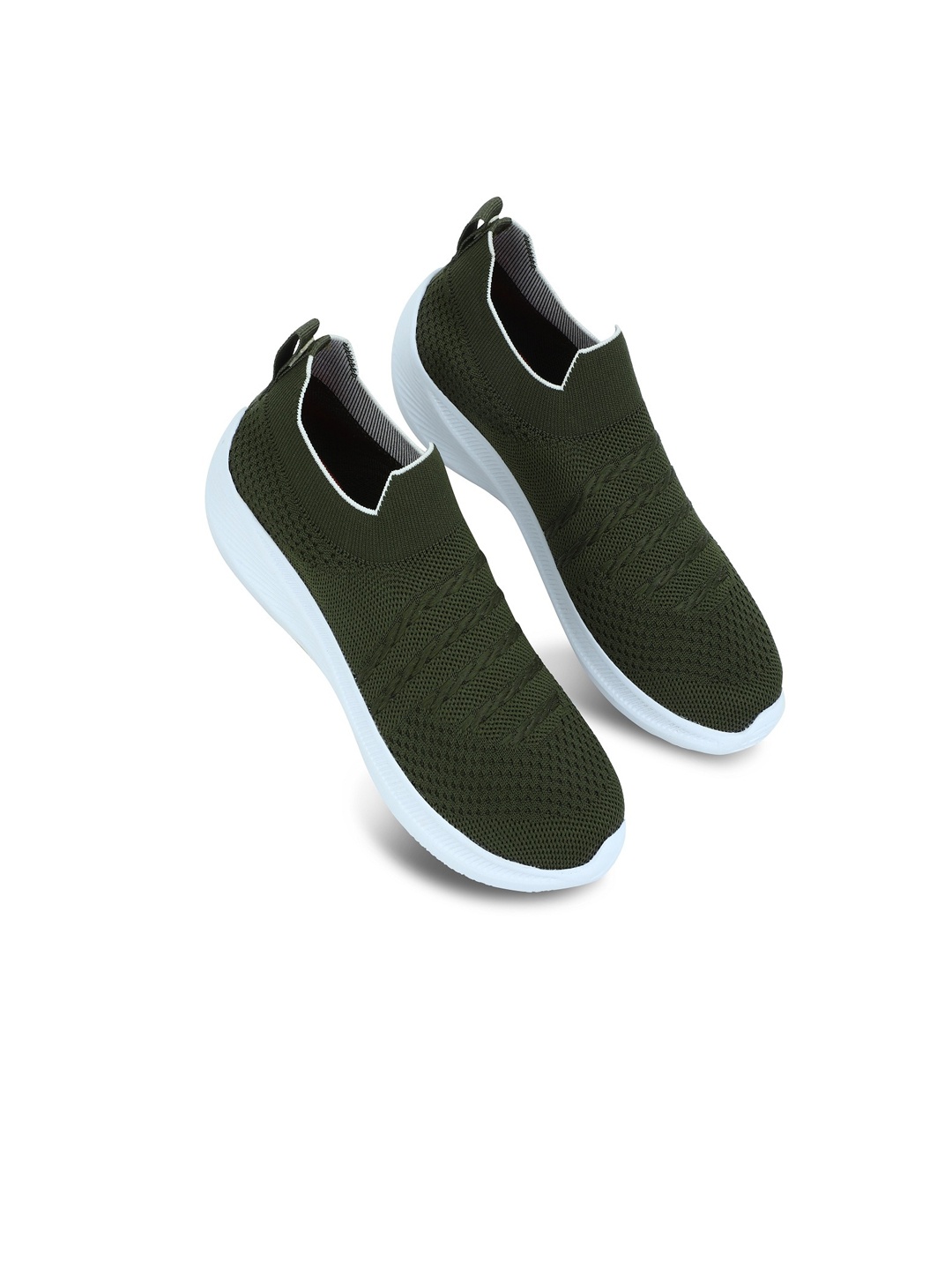

TPENT Women Moisture Wicking Slip-On Sneakers, Olive