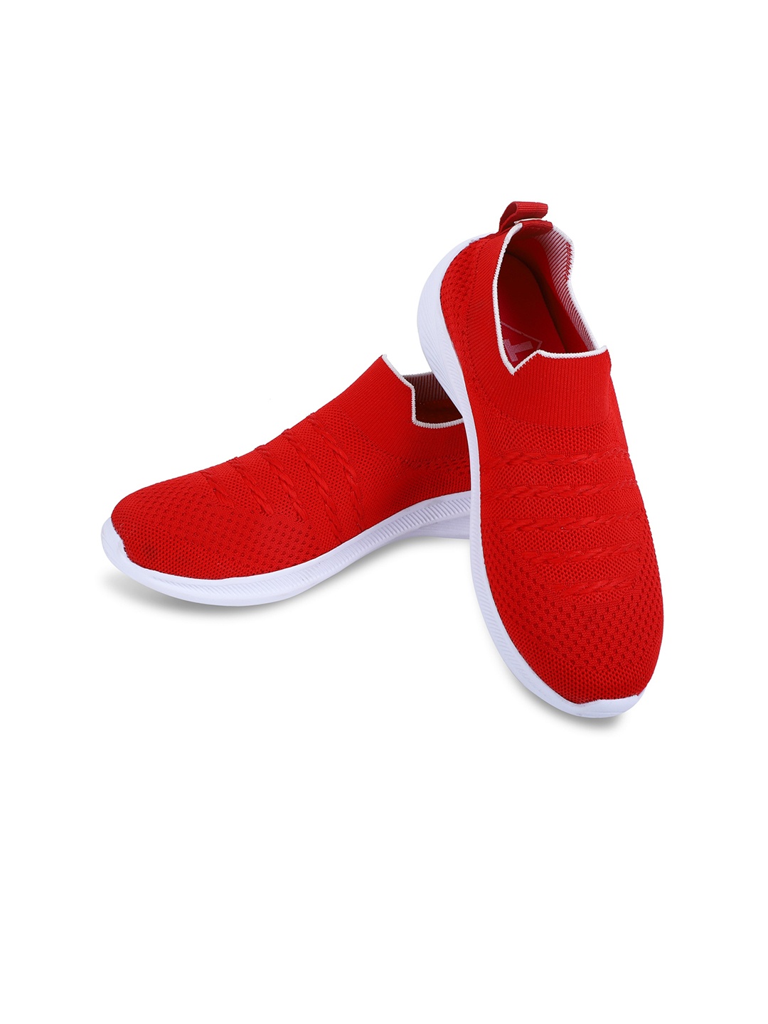 

TPENT Women Moisture Wicking Slip-On Sneakers, Red