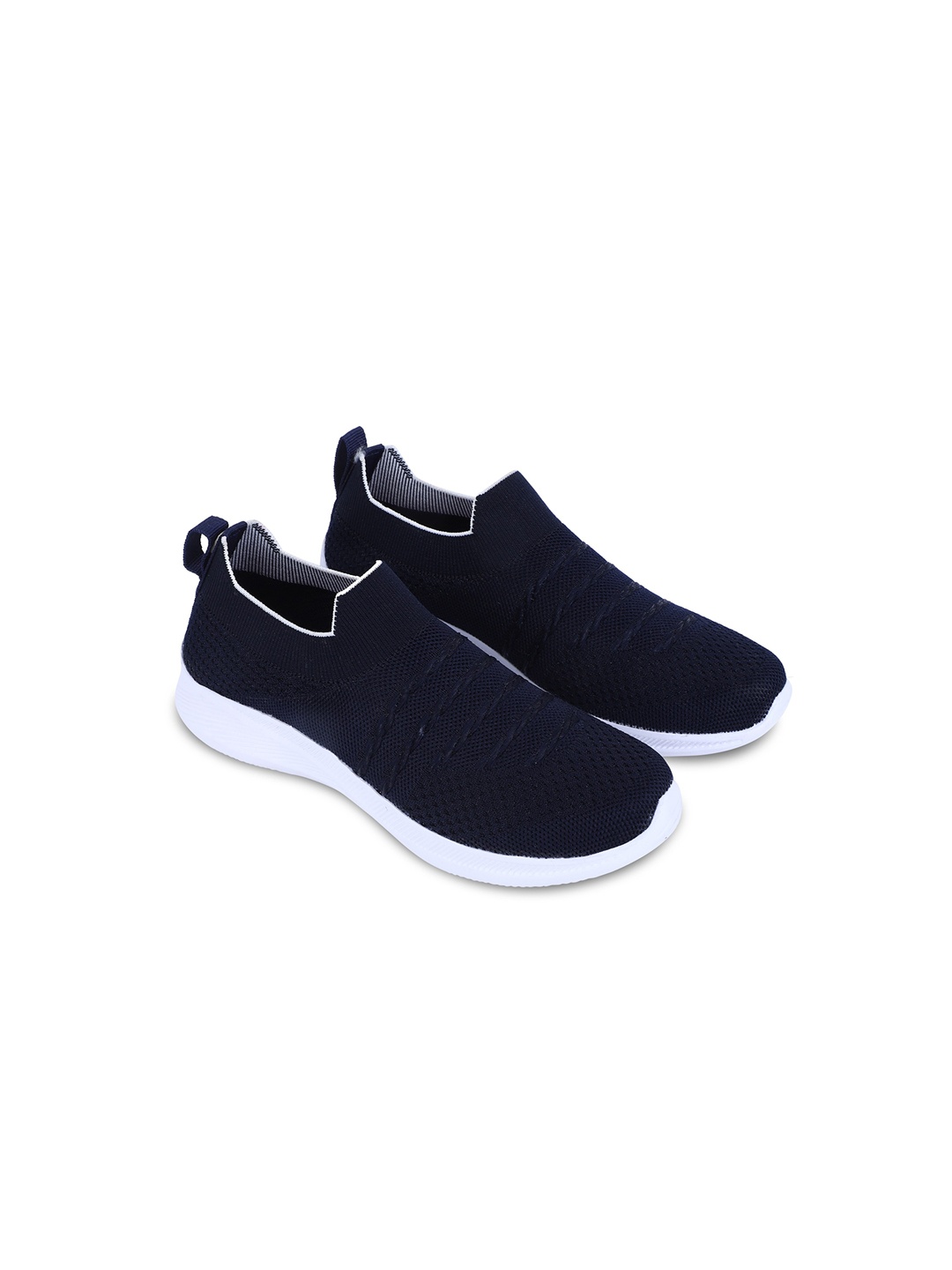 

TPENT Women Moisture Wicking Slip-On Sneakers, Navy blue