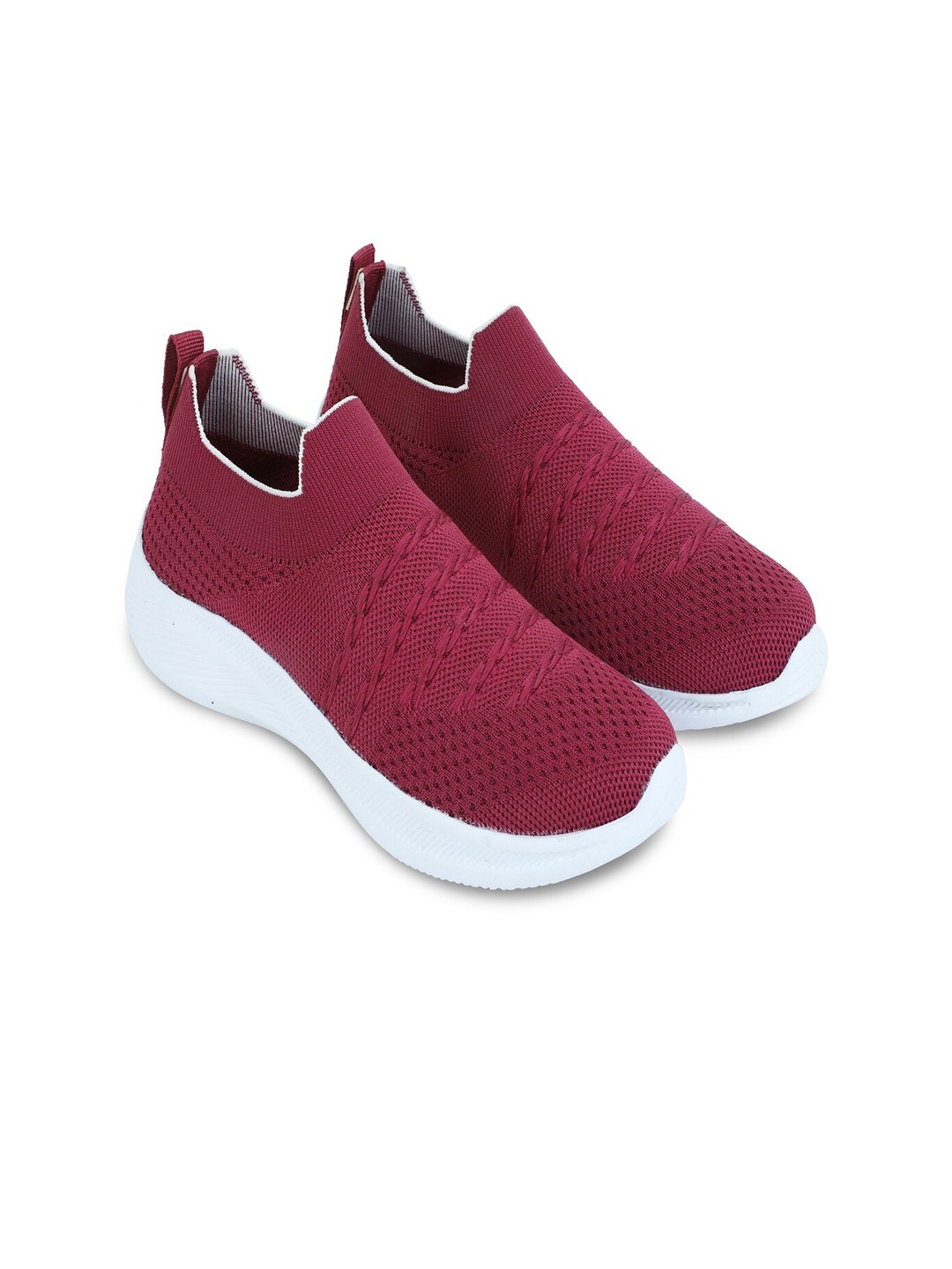 

TPENT Women Moisture Wicking Slip-On Sneakers, Magenta