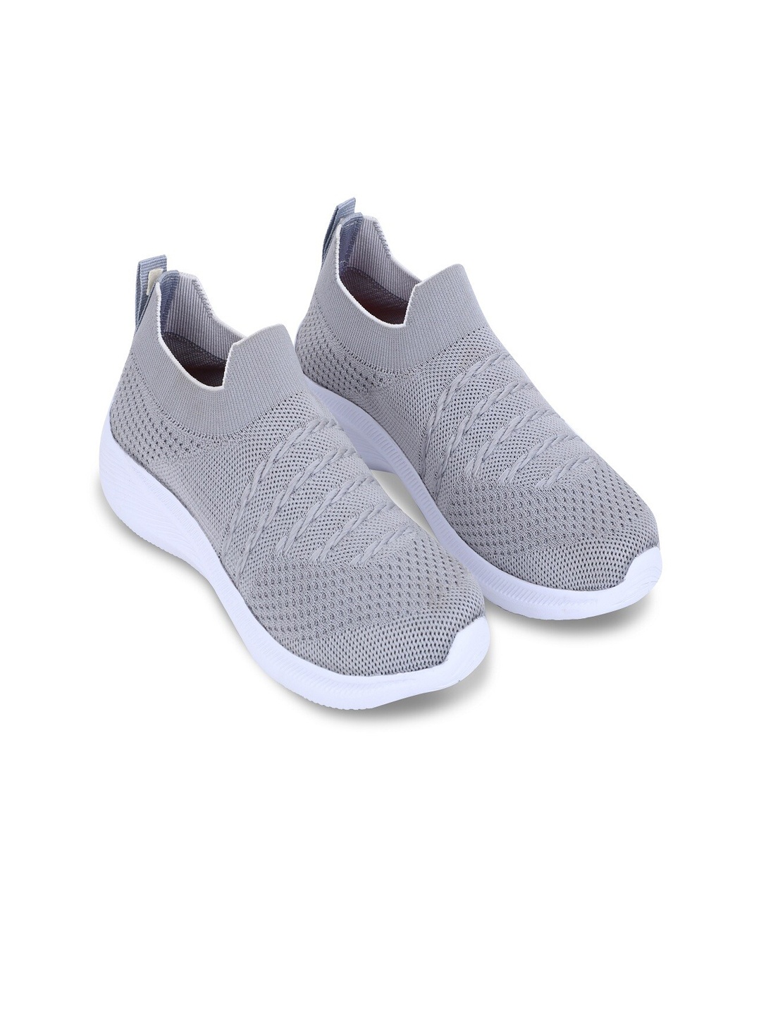 

TPENT Women Moisture Wicking Slip-On Sneakers, Grey