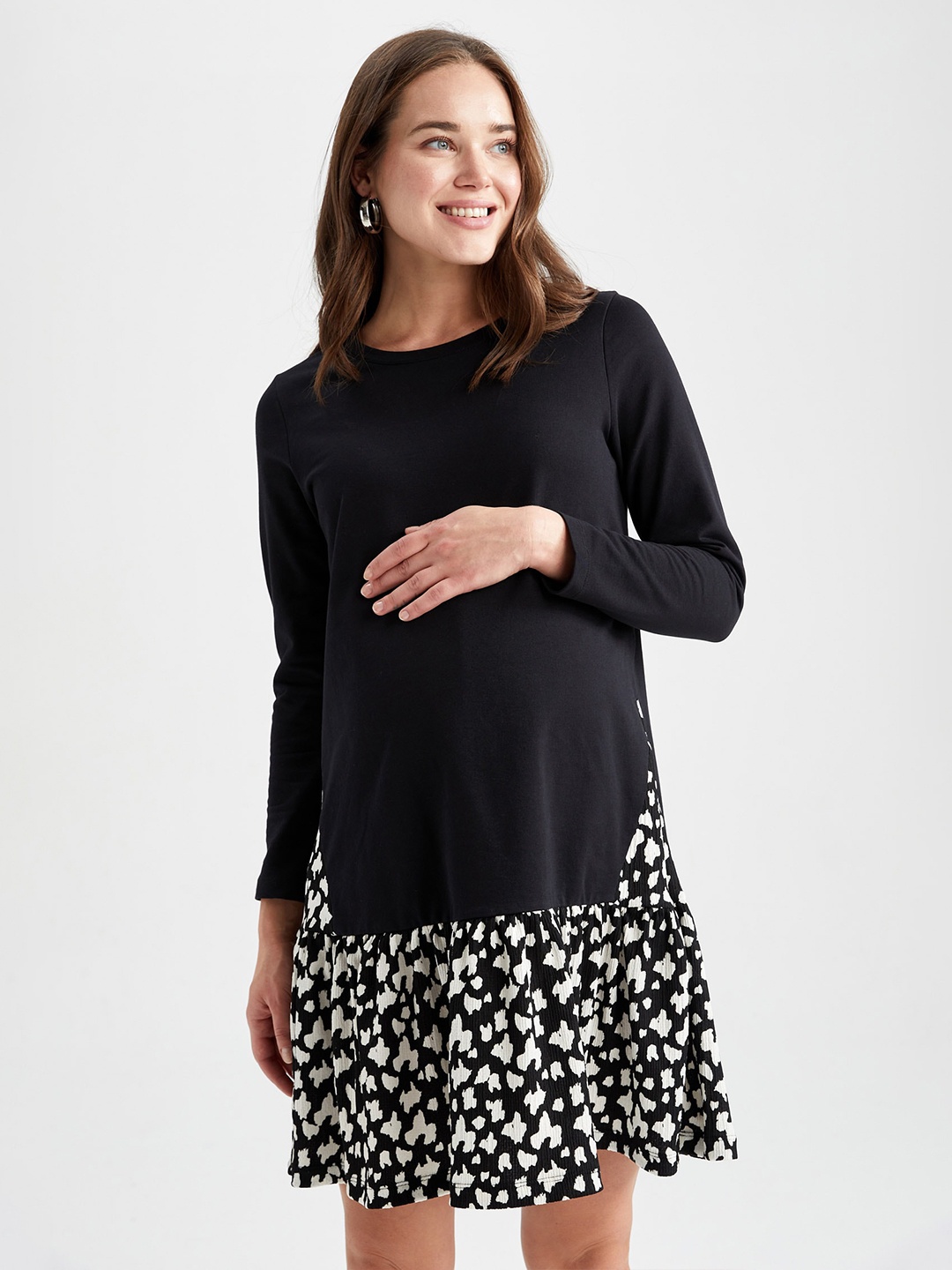 

DeFacto Maternity A-Line Dress, Black