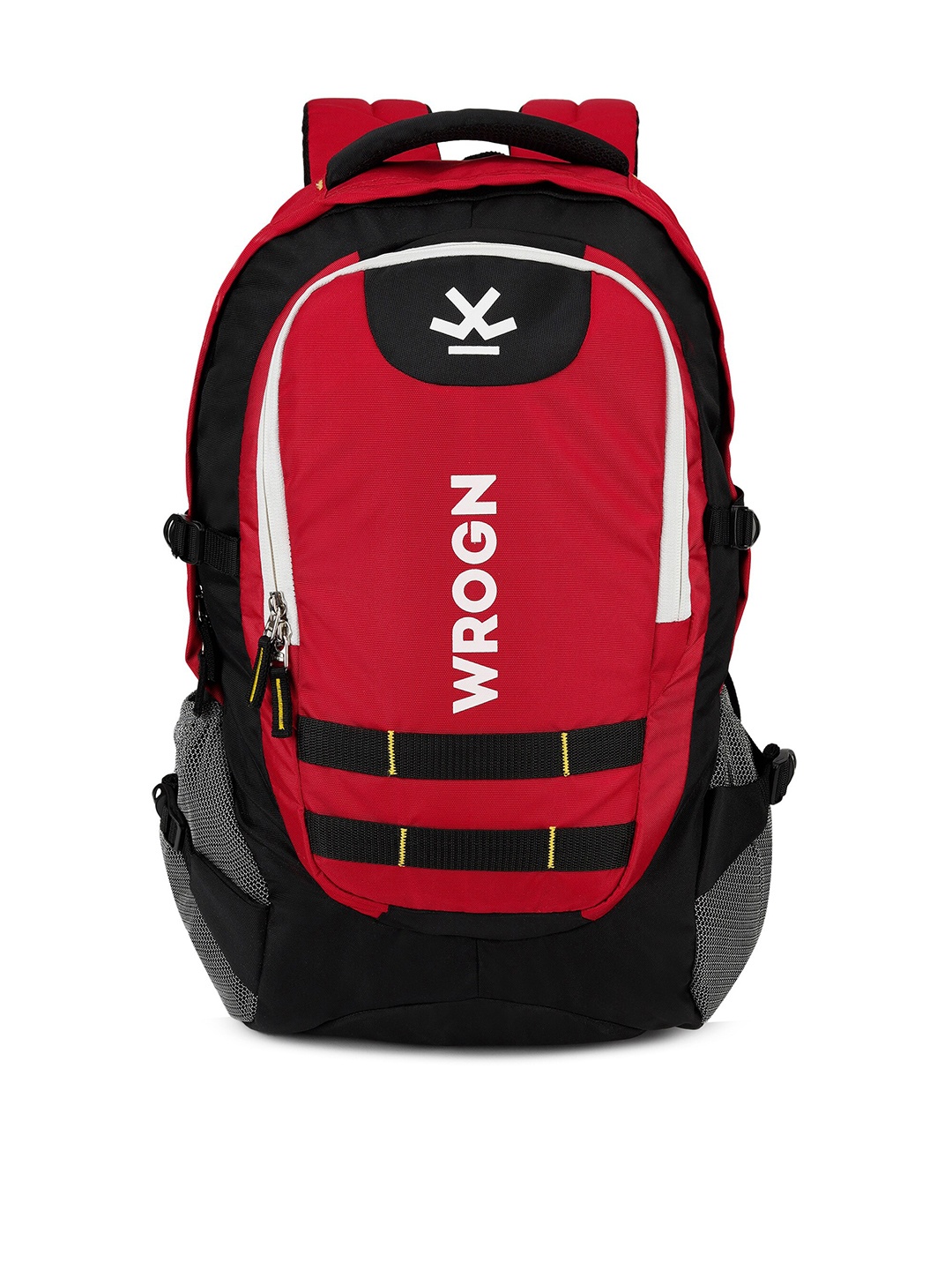 

WROGN Typography Backpack With Reflective Strip, Red