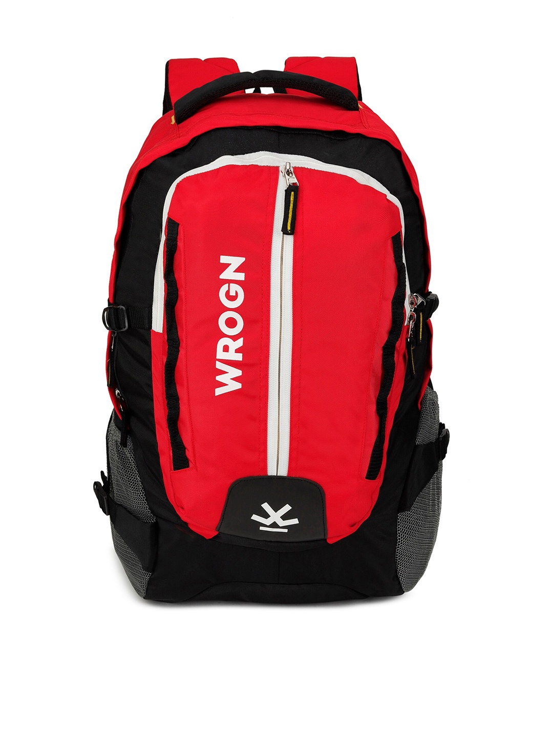 

WROGN Typography Backpack With Reflective Strip, Red