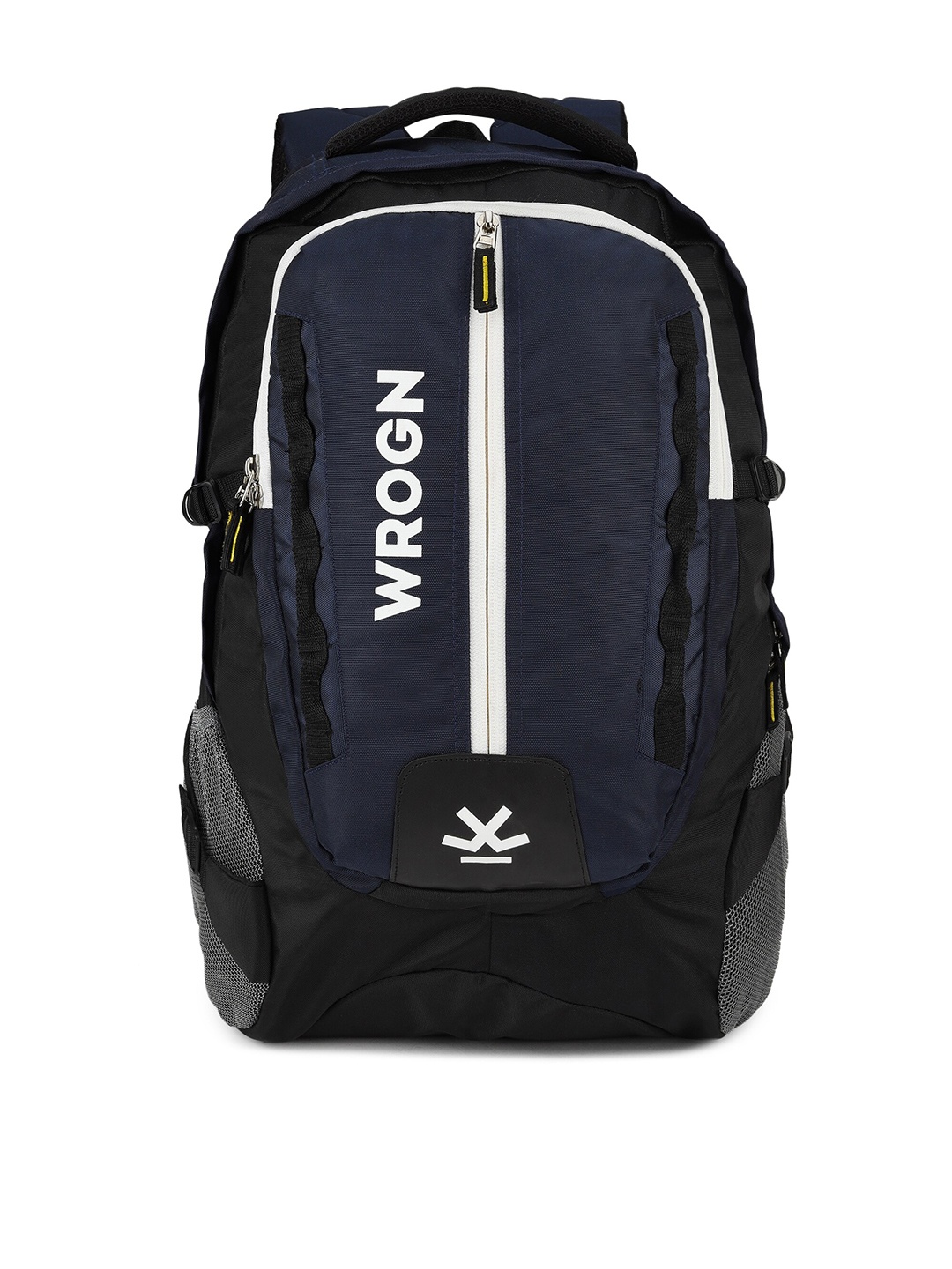 

WROGN Typography Backpack With Reflective Strip, Navy blue