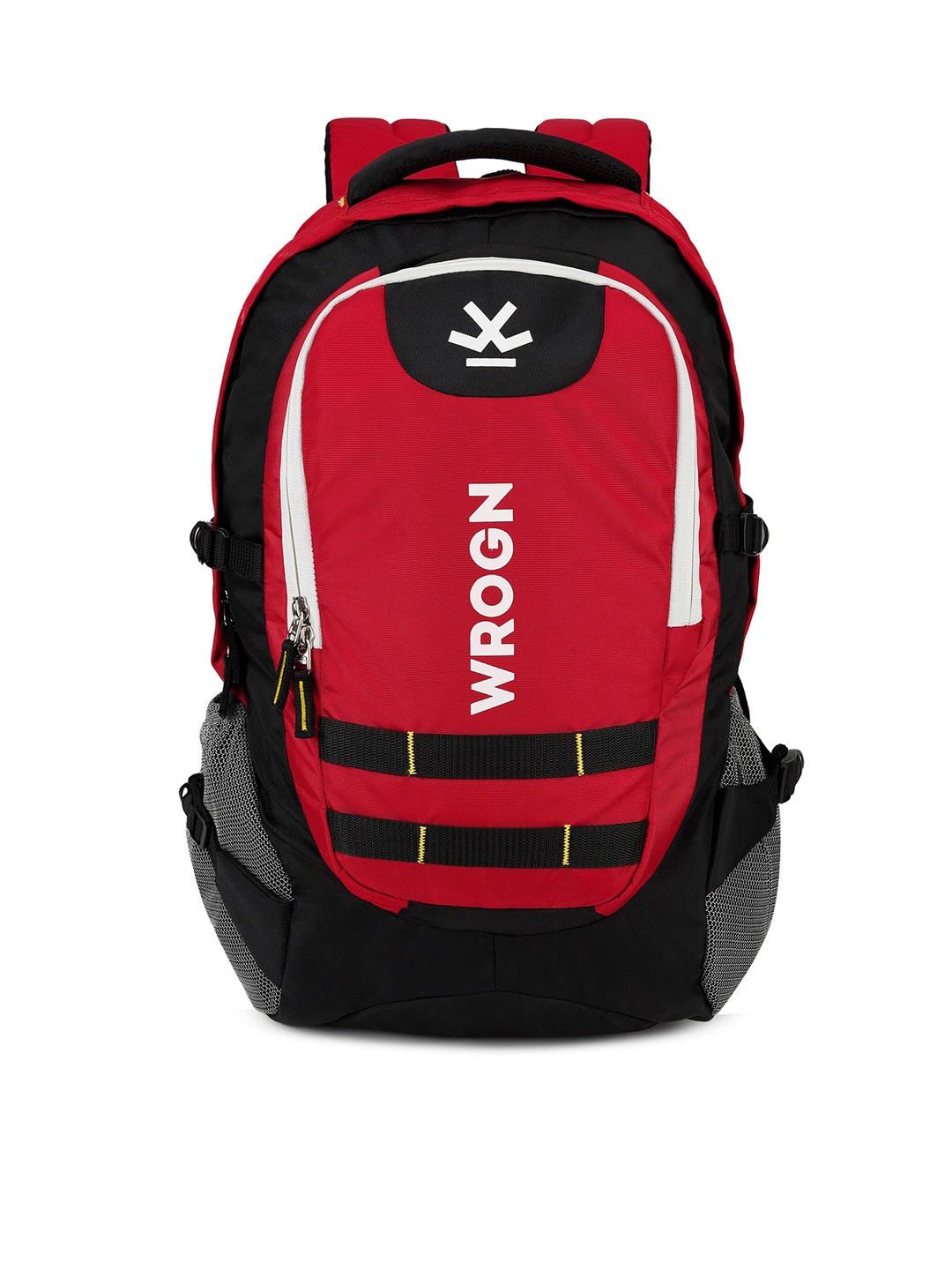 

WROGN Typography Backpack With Reflective Strip, Red