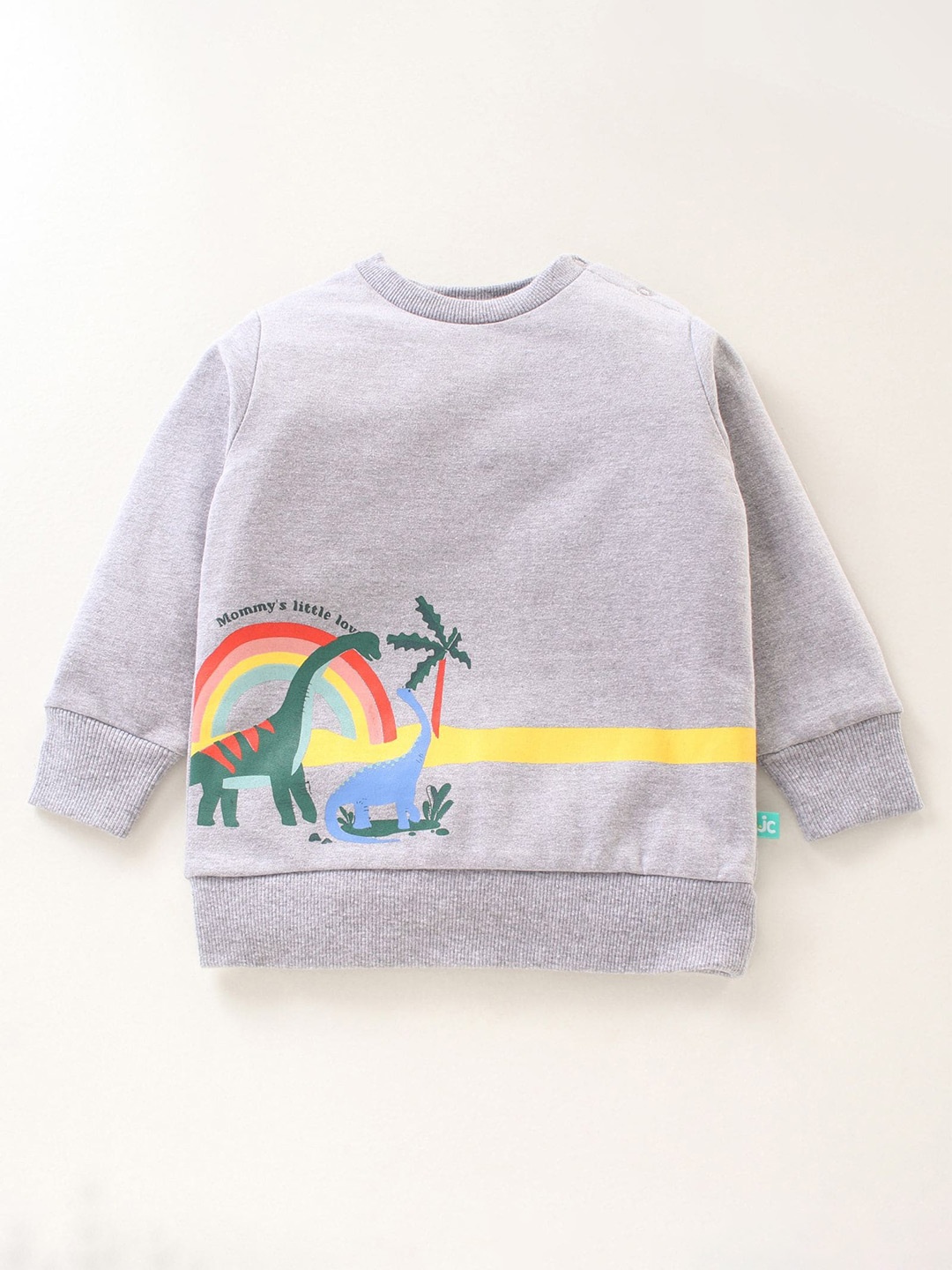 

JusCubs Boys Printed Cotton Sweatshirt, Grey