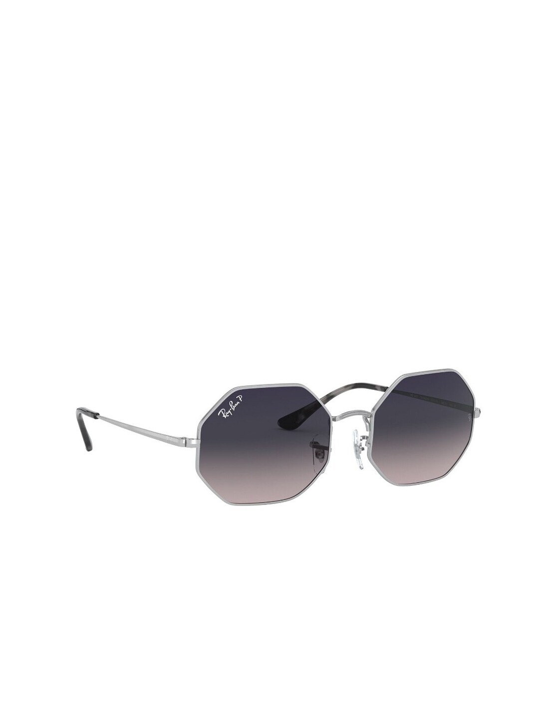 

Ray-Ban Unisex Rectangle Sunglasses with Polarised Lens 8056597224963, Silver