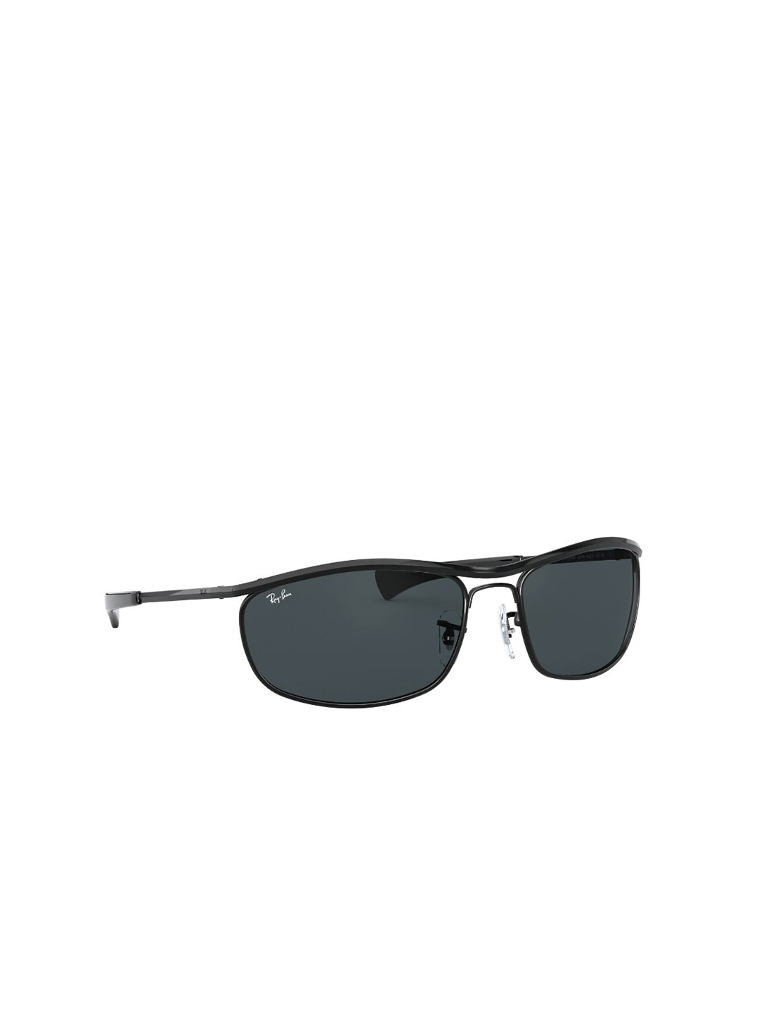 

RAY-BAN Unisex UV Protected Blue Lens Oval Sunglasses - 0RB3119M002/R562, Black