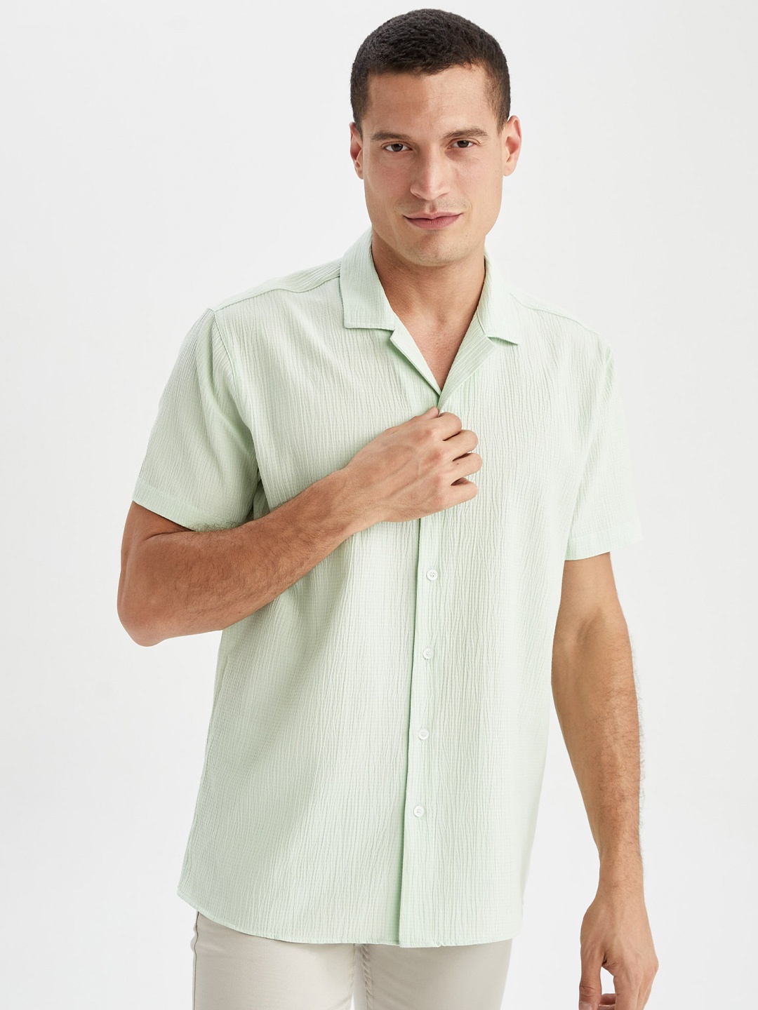 

DeFacto Men Cotton Casual Shirt, Na