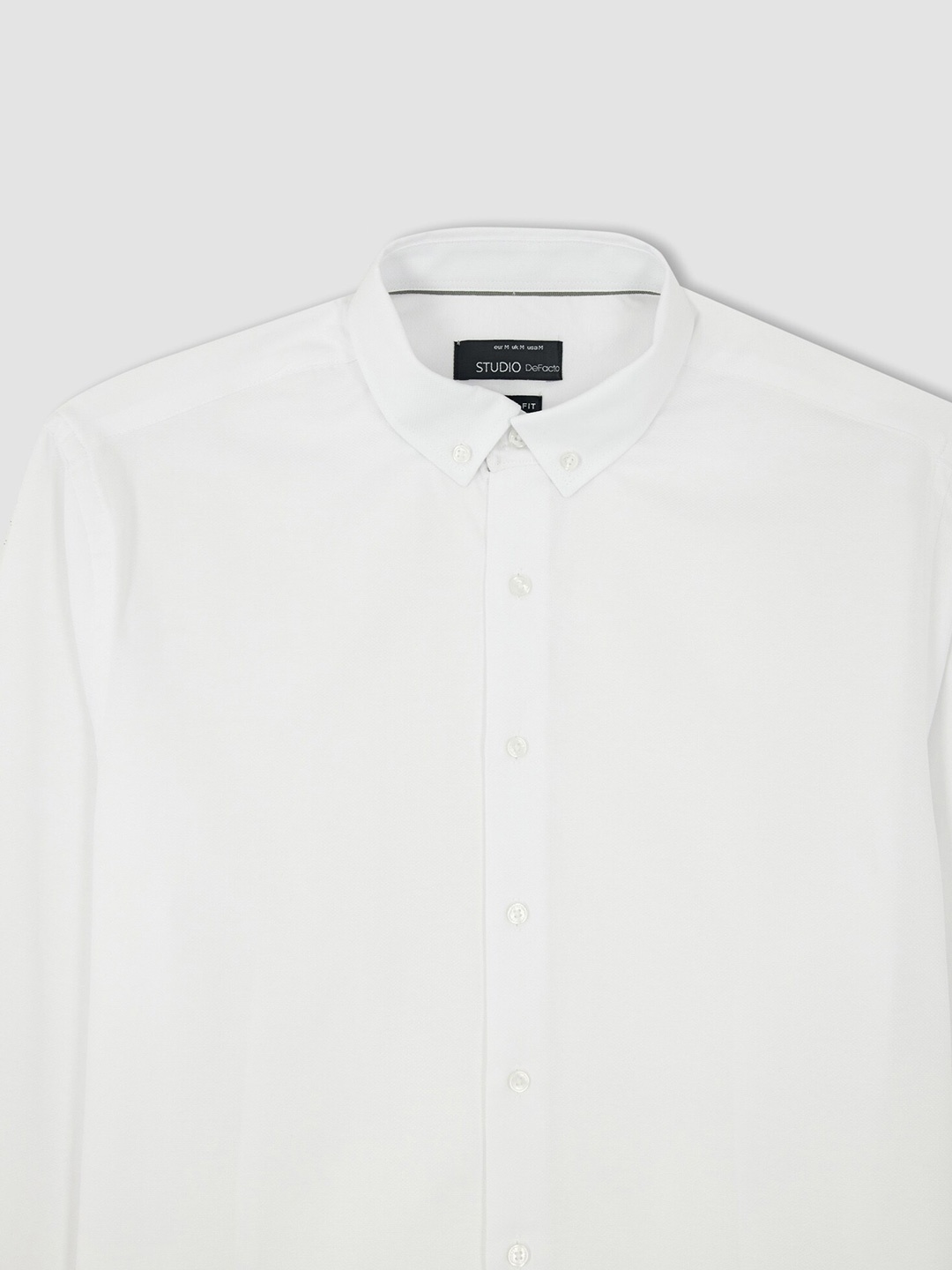 

DeFacto Men Cotton Casual Shirt, White