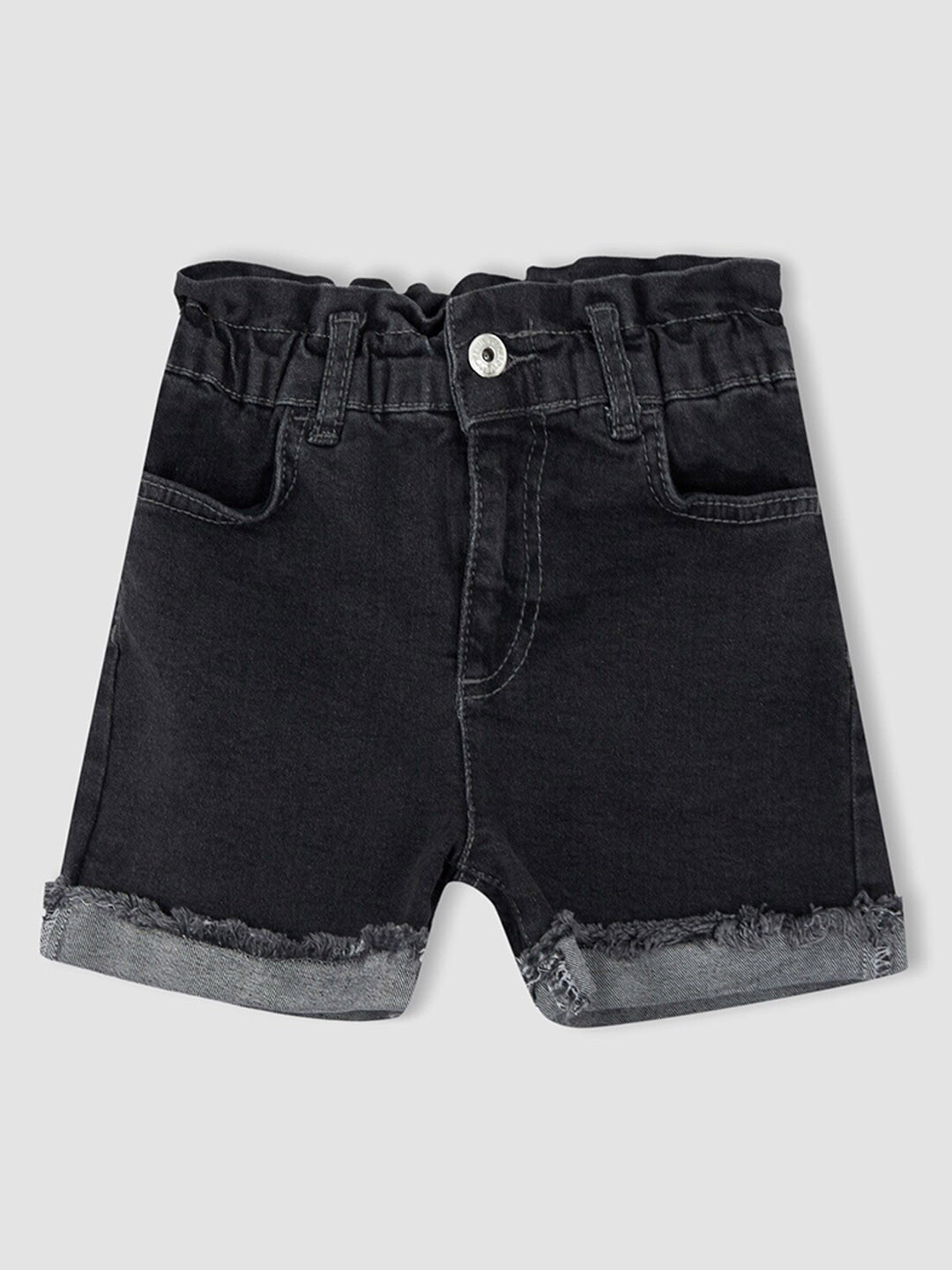 

DeFacto Girls Cotton Denim Shorts, Black