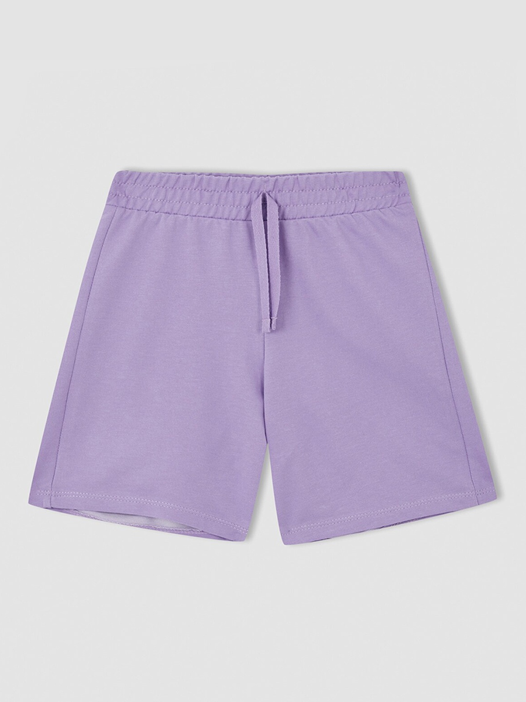 

DeFacto Girls Cotton Mid Rise Shorts, Lavender
