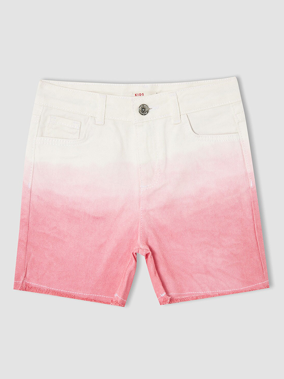 

DeFacto Girls Cotton Washed Shorts, Pink