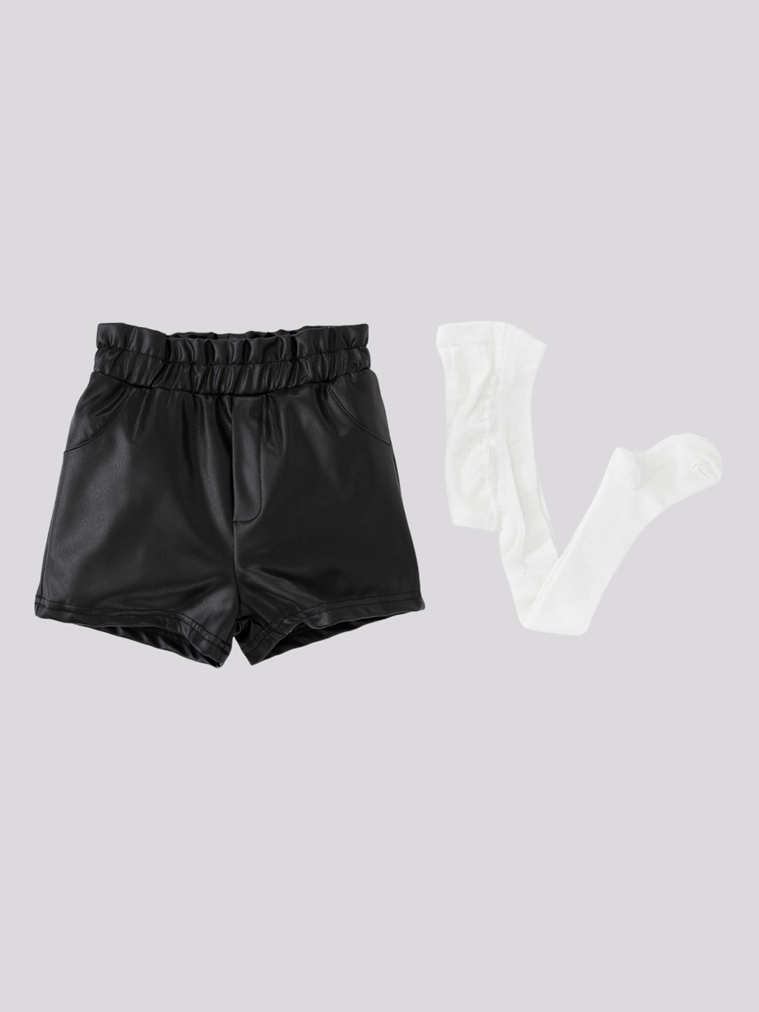 

DeFacto Girls Mid-Rise Shorts, Black
