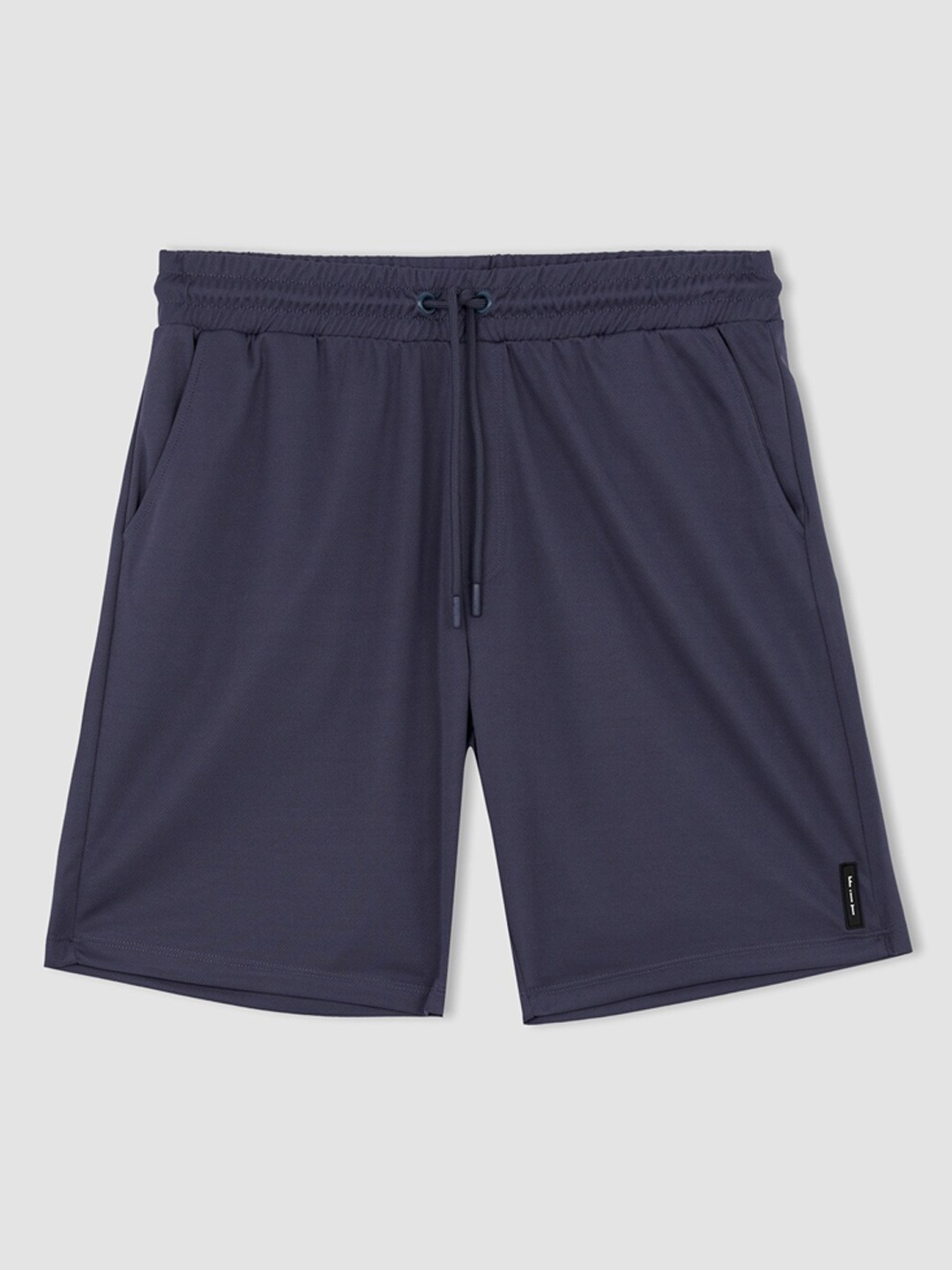 

DeFacto Men Mid Rise Regular Shorts, Navy blue