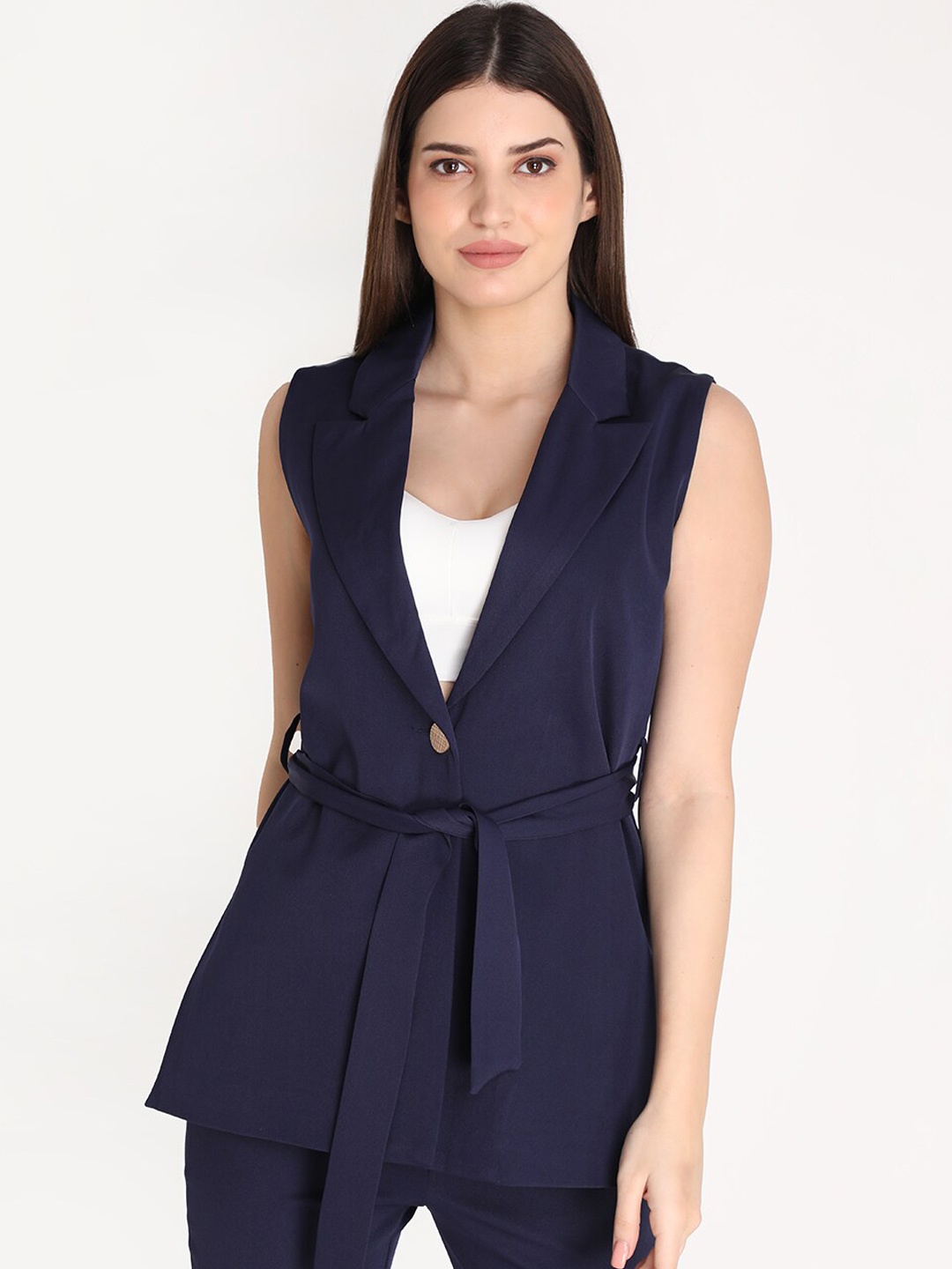 

Dlanxa Women Trench Coat, Navy blue