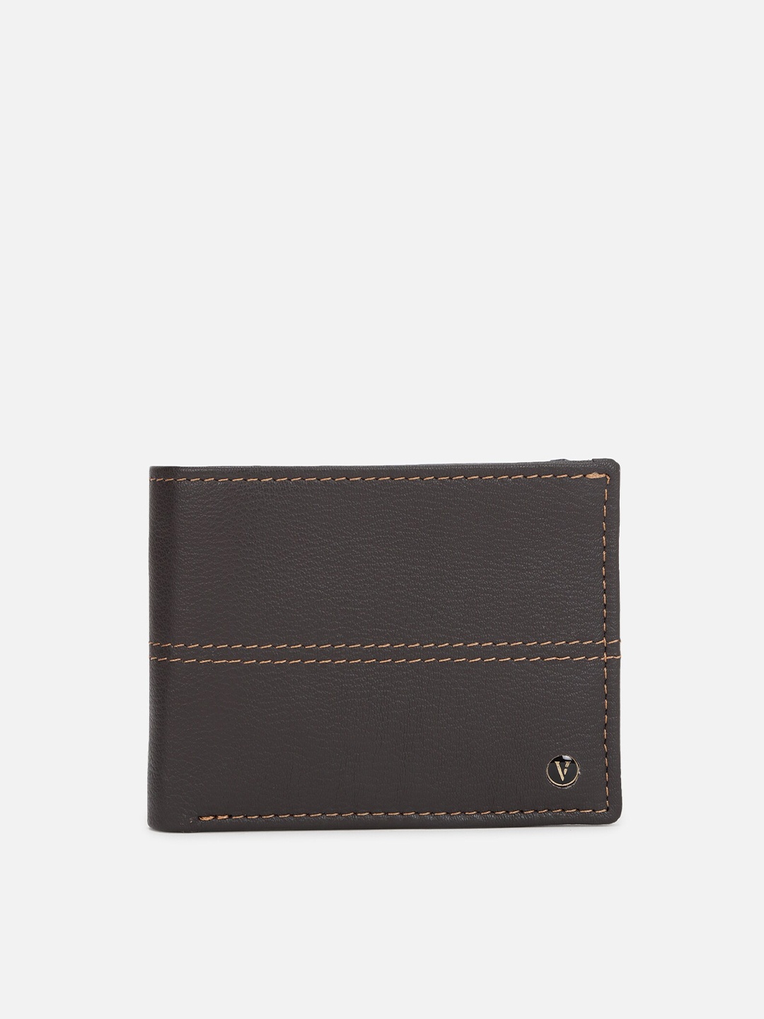 

Van Heusen Men Leather Two Fold Wallet, Brown