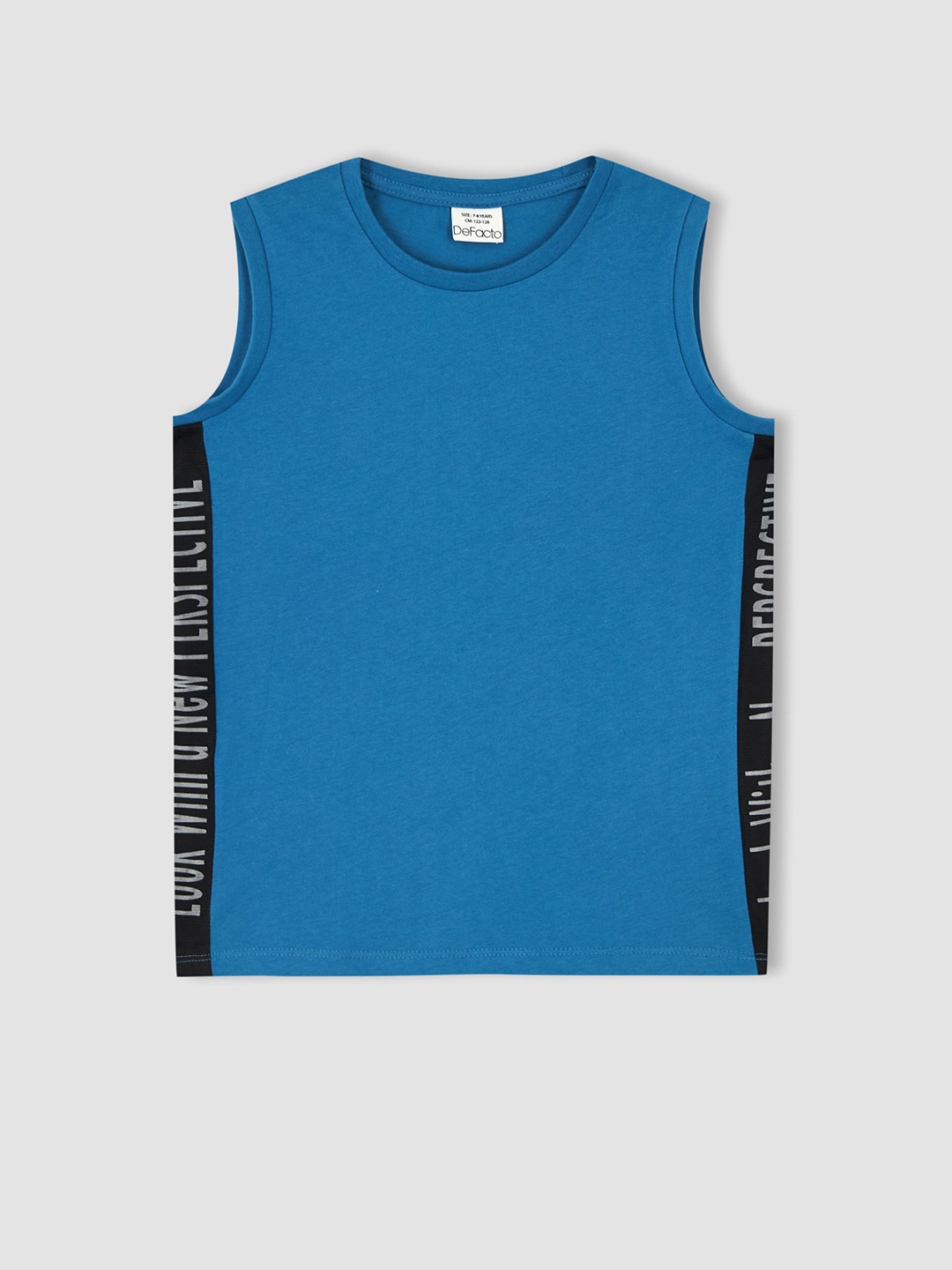 

DeFacto Boys Cotton Sleeveless T-shirt, Blue