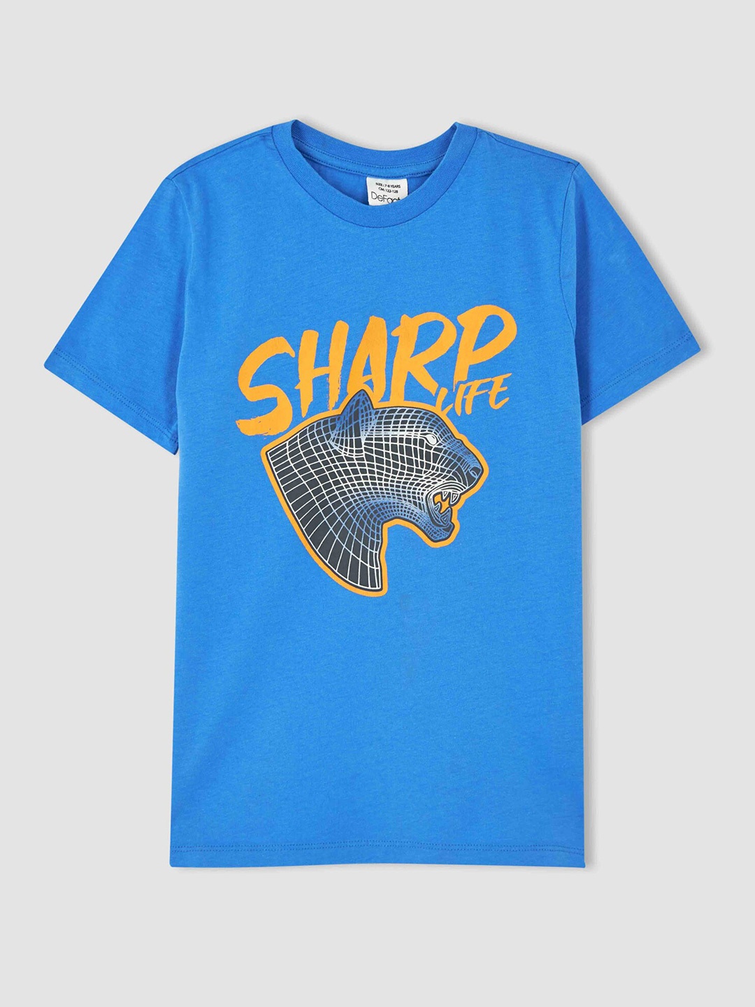 

DeFacto Boys Graphic Printed Cotton T-shirt, Blue